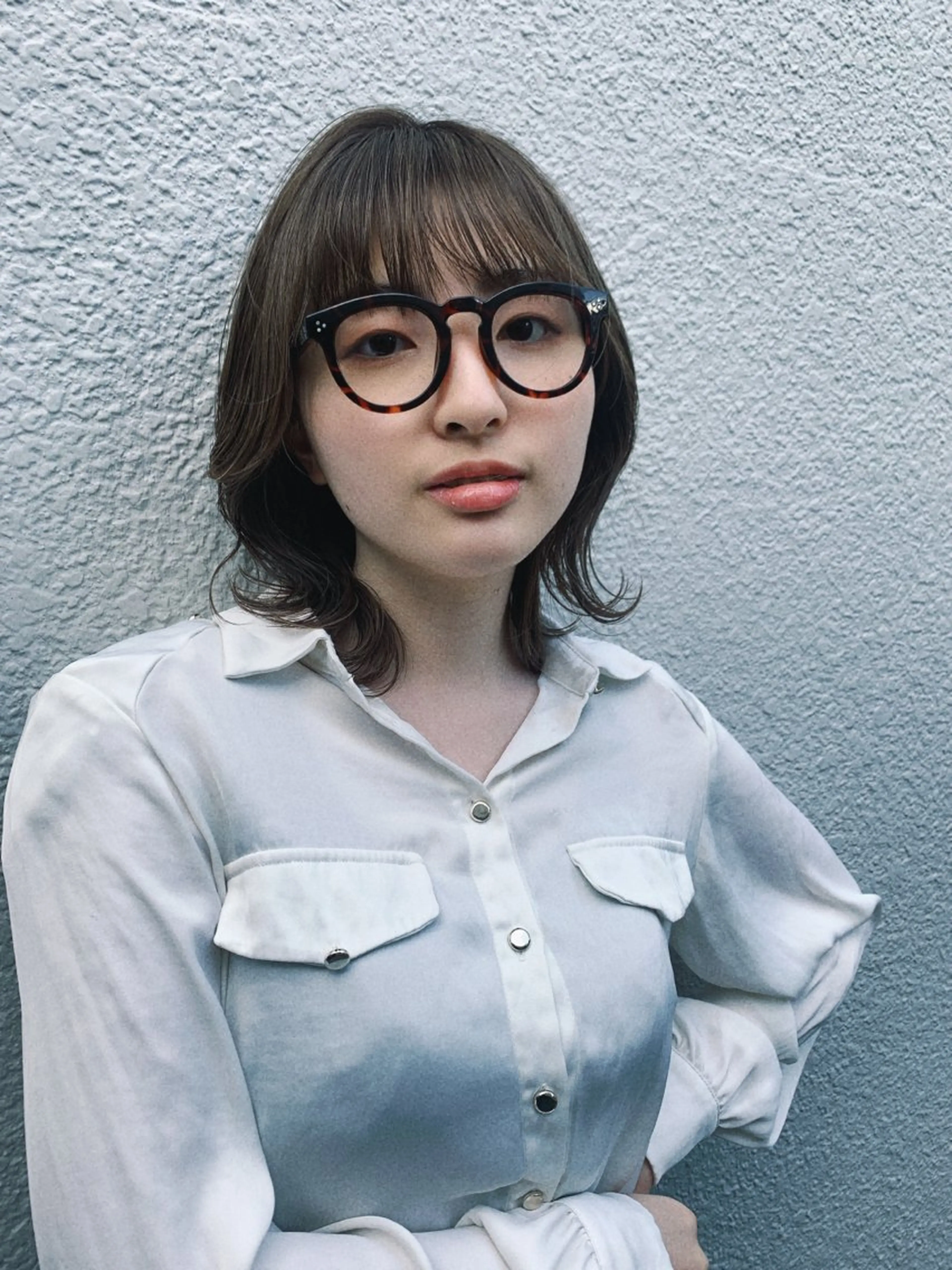 ミディアム カラー カット ヘアカラー ルーツカラー/ デザインカラー/井川のヘアスタイル