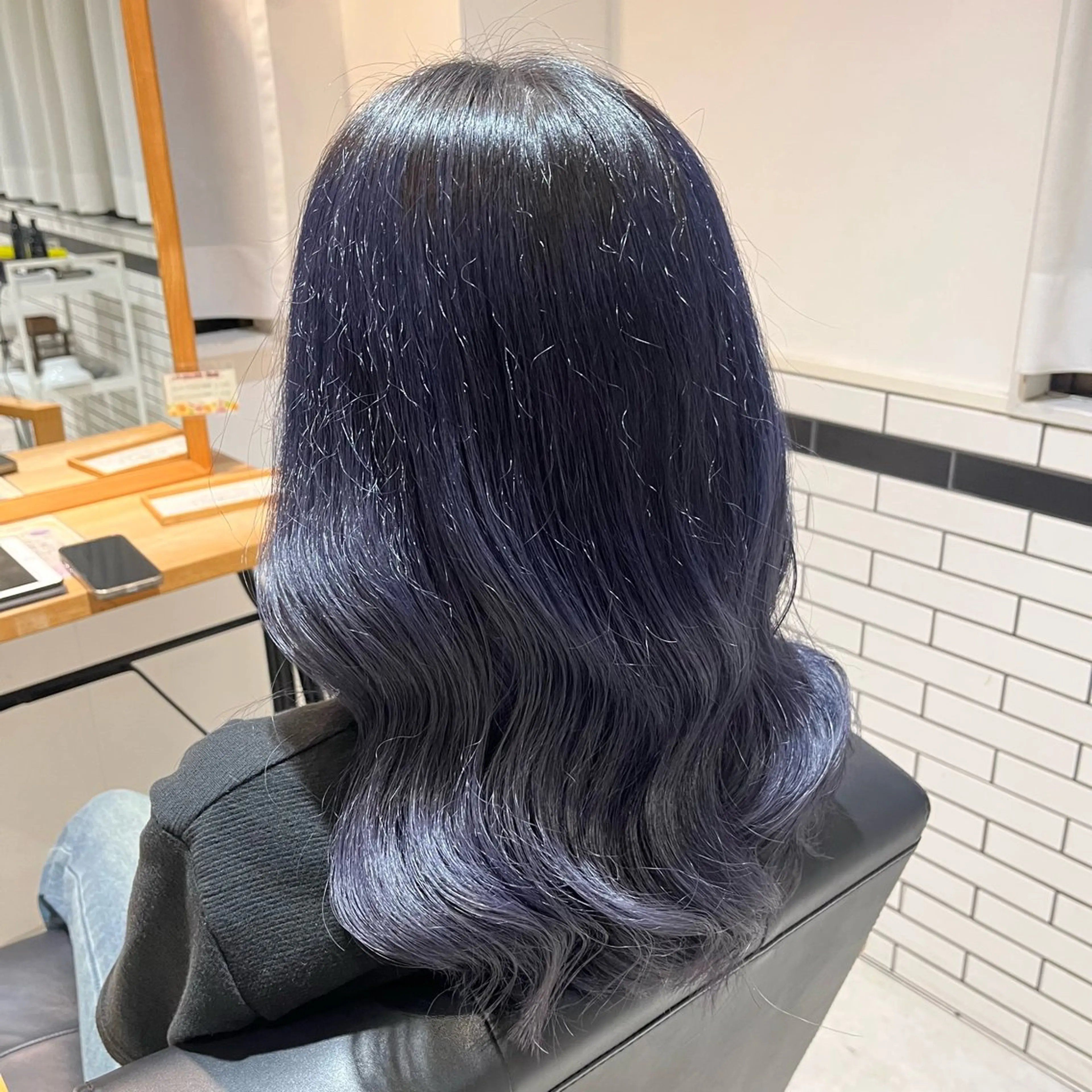 ロング カラー ブルーカラー ブルーバイオレット グラデーションカラー バイオレットカラー fuuga せんげん台所属・hanane .のヘアスタイル