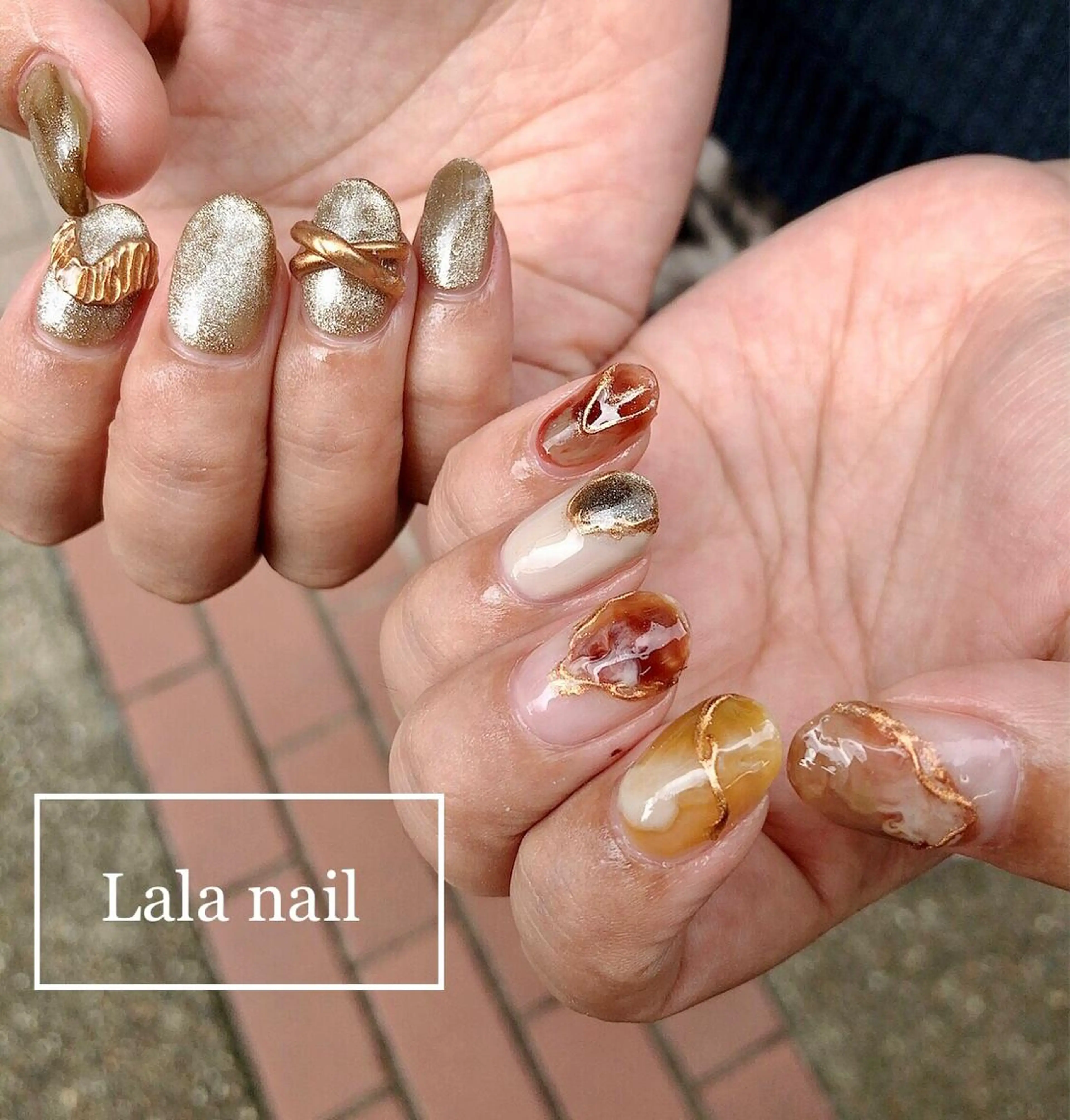 ネイル マグネットネイル ニュアンスネイル Lala nailのネイルデザイン