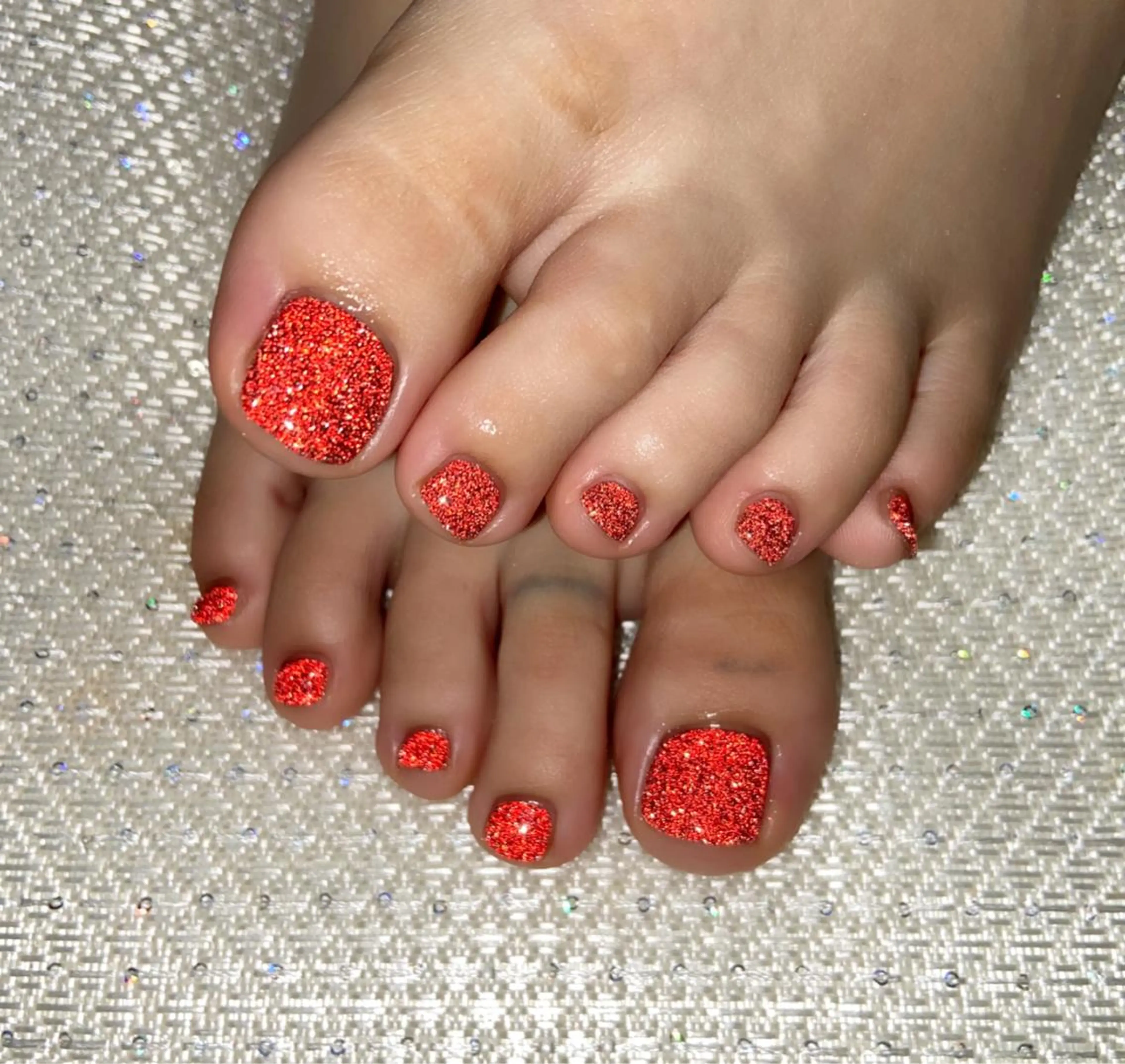 ネイル フラッシュネイル フットネイル ラメ(グリッター) ワンカラーネイル private salon  Rinの眉毛・アイブロウイメージ