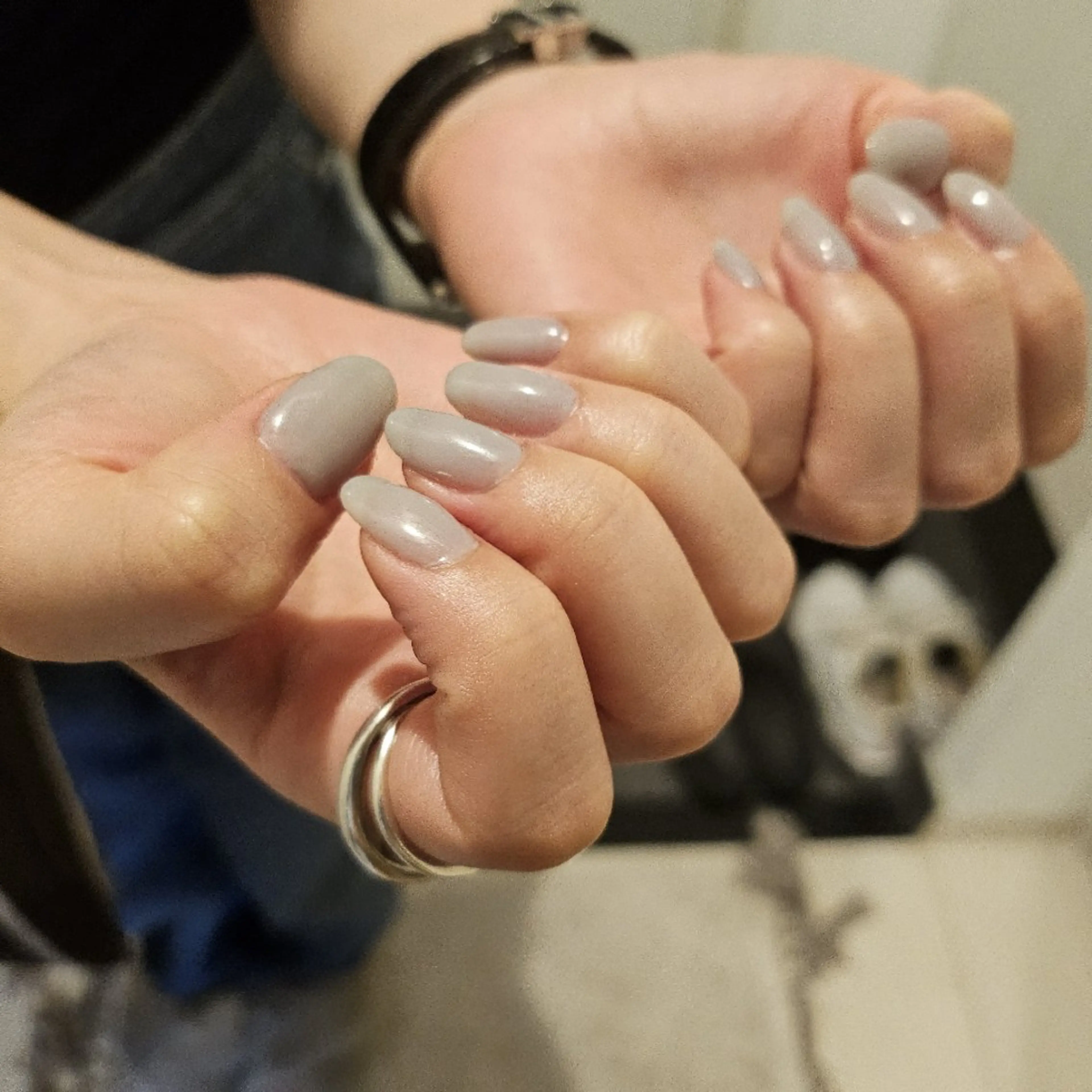 ネイル シルバー milla. MAHOのネイルデザイン