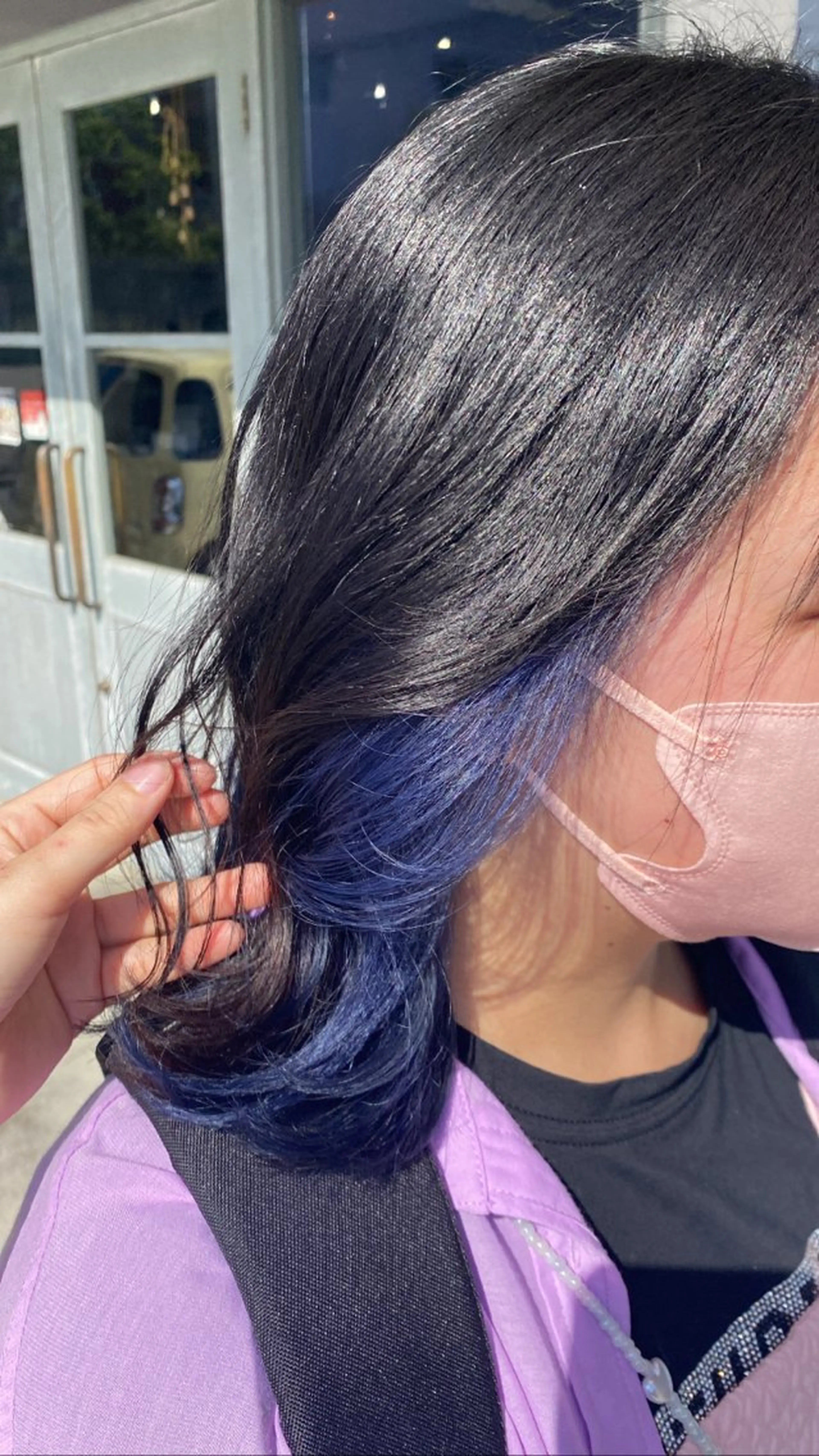 ミディアム カラー カット ヘアカラー アオバ / ハイトーンカラーのヘアスタイル