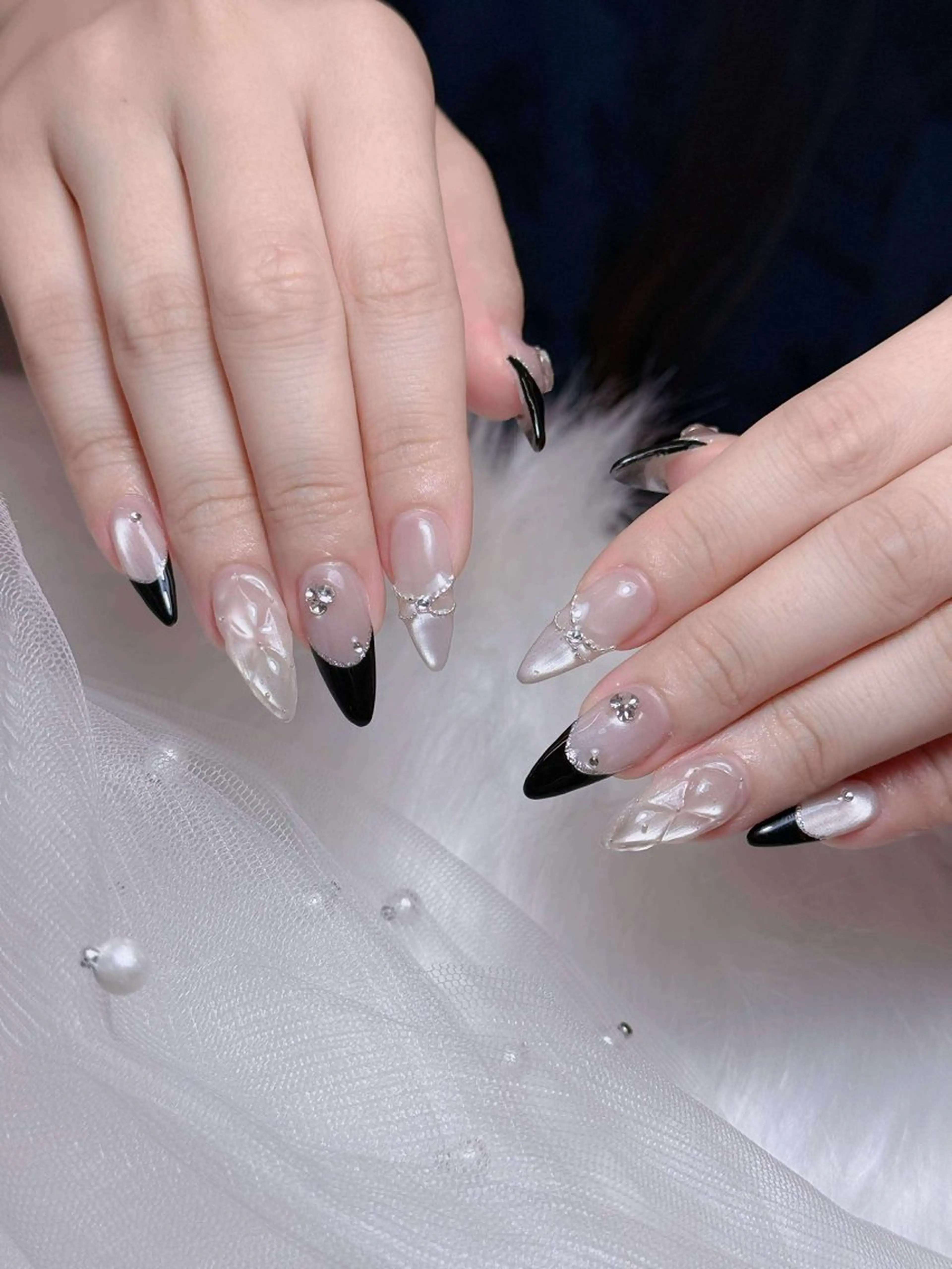 ネイル オーロラネイル チークネイル フットネイル フレンチネイル ハロウィン ハンドネイル Lumi Nail 新大久保3‘のネイルデザイン