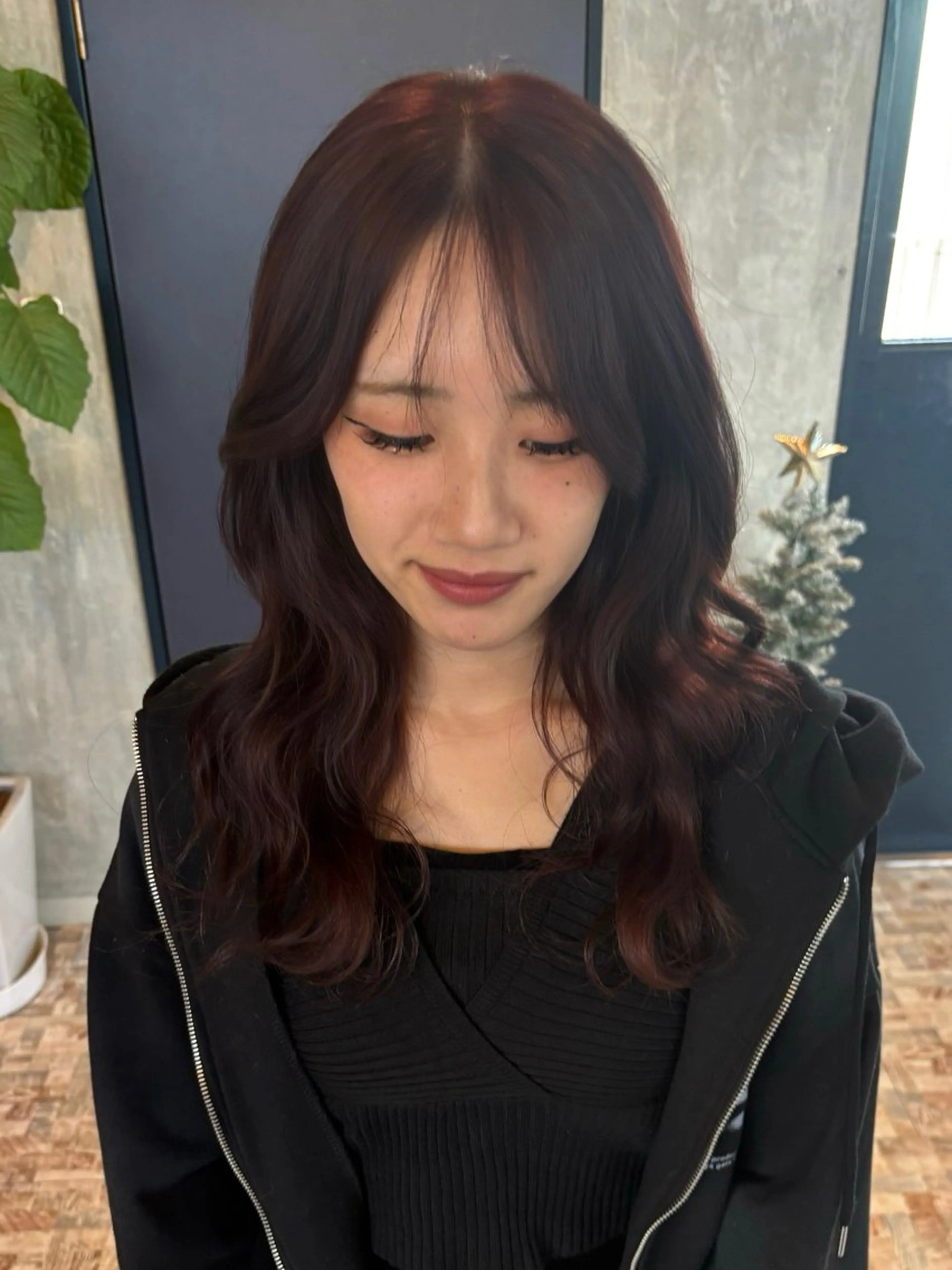 セミロング カラー ヘアカラー botan🪷☆*。 レ ナのヘアスタイル