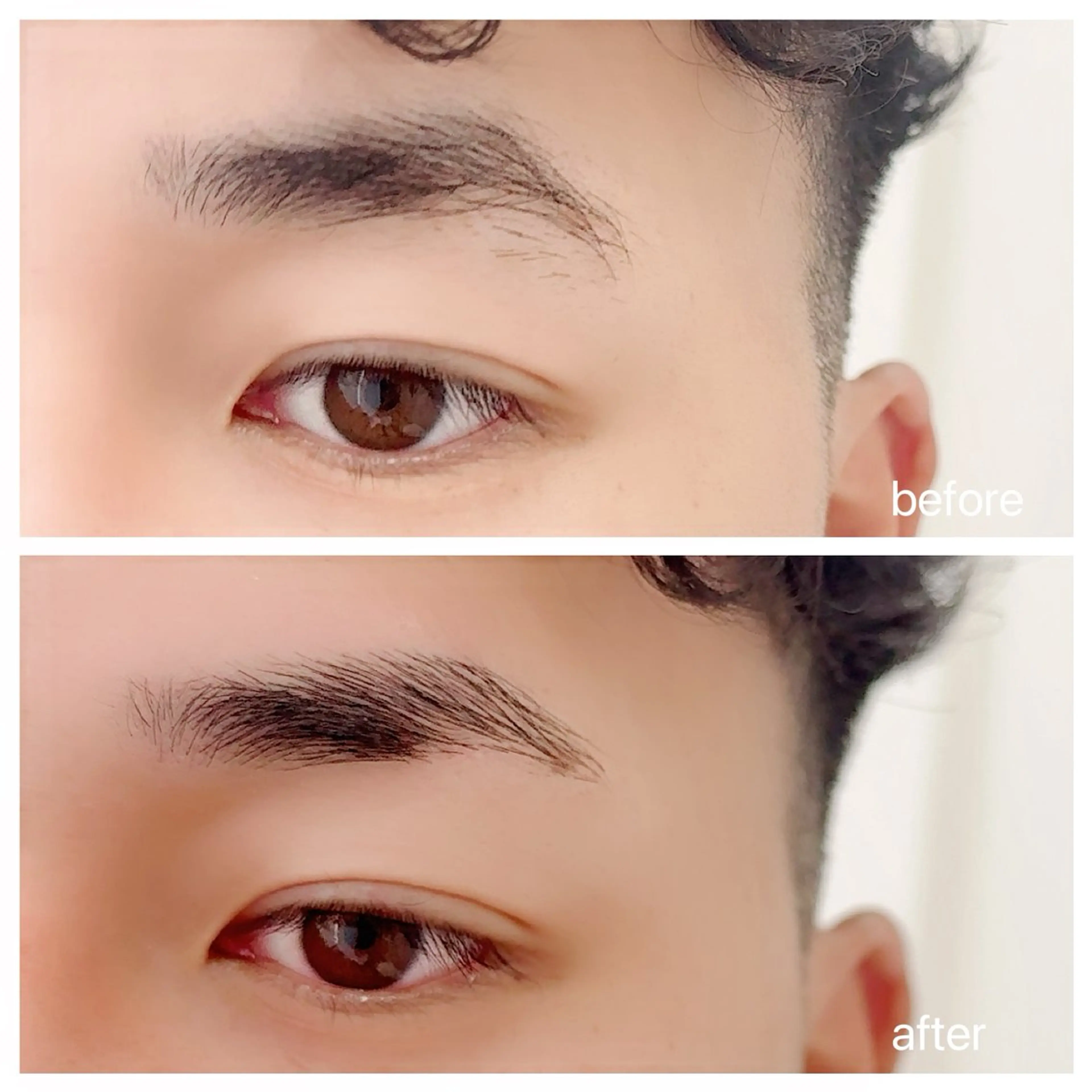 アイブロウ メンズアイブロウ 眉毛ワックス脱毛 E.🦩🕊️🦒 RIKAのマツエク・マツパデザイン