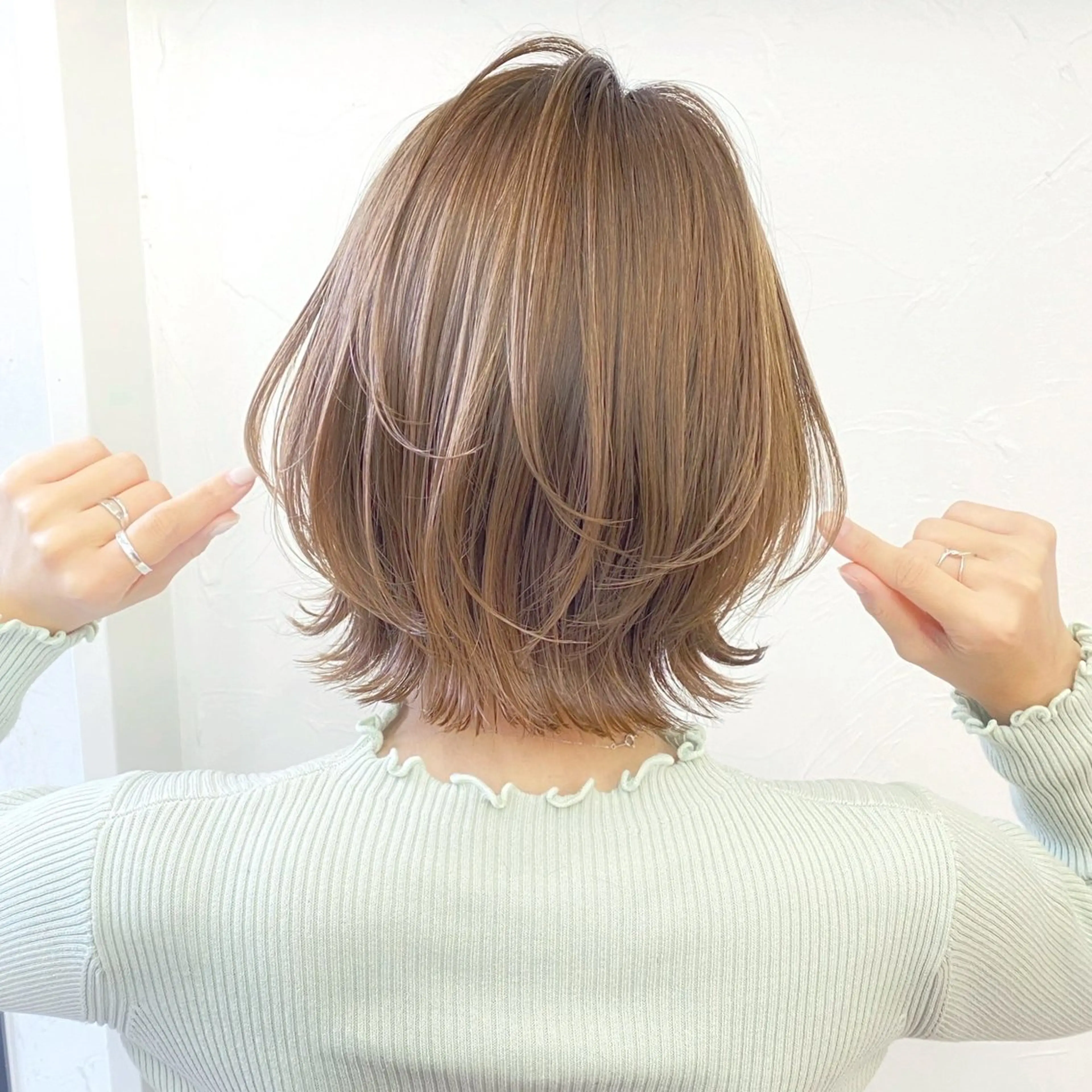 ショート ボブ くびれヘア JEWIL SHIBUYAのヘアスタイル