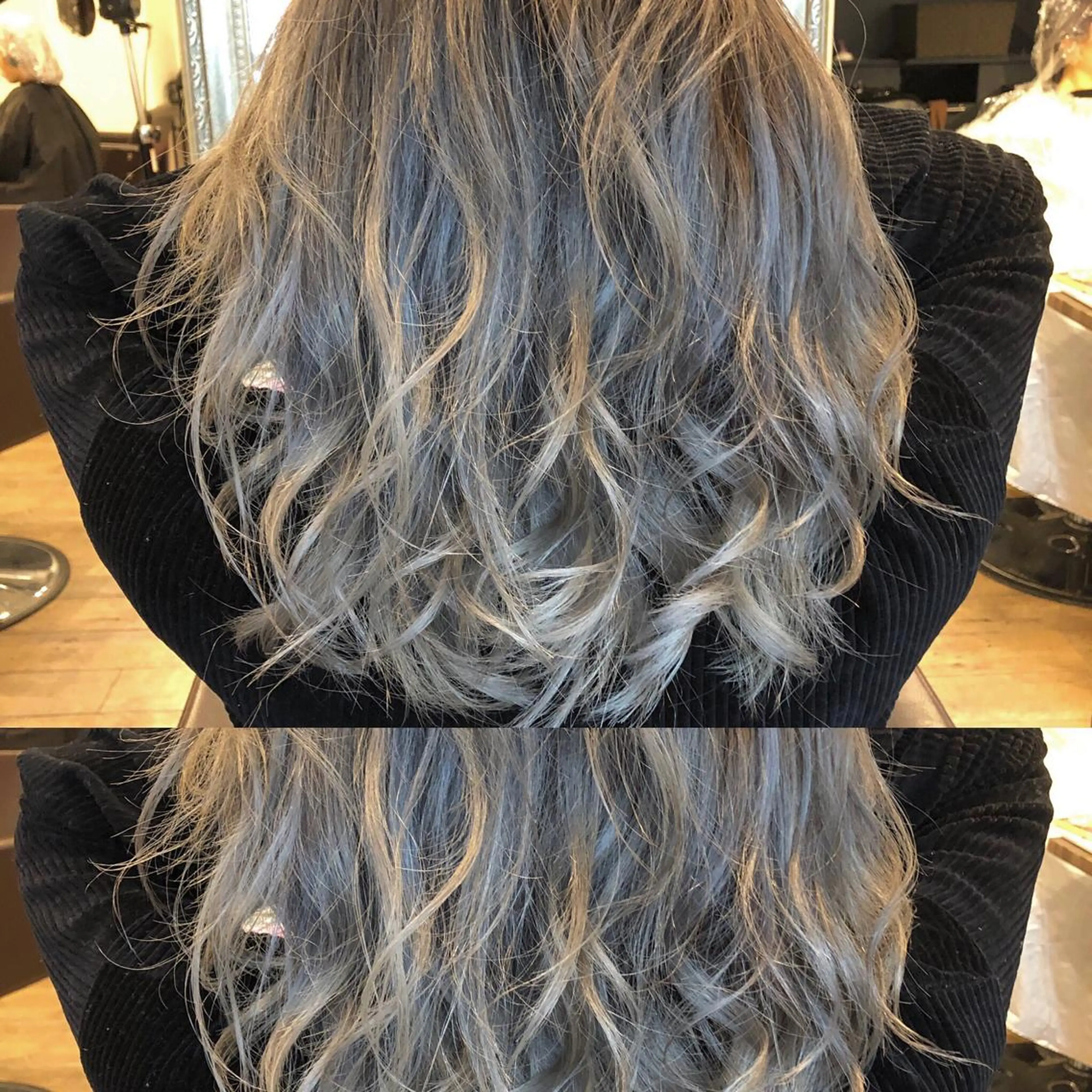 ミディアム カラー ブリーチ グレージュ 外国人風カラー カット ヘアカラー トリートメント JILBLAN京都 ショート/ハイライトのヘアスタイル