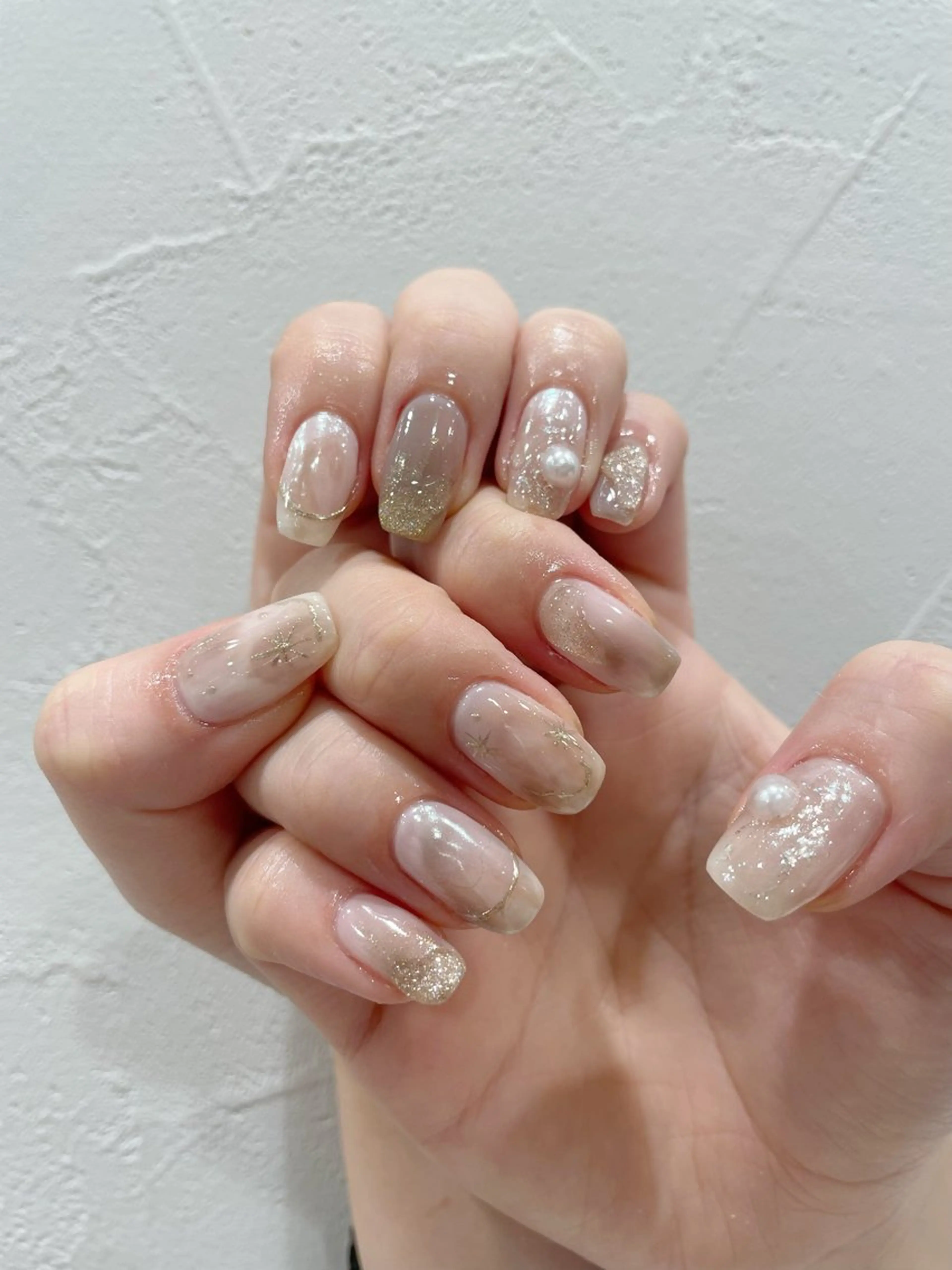 ネイル ニュアンスネイル 佐藤 まりえのネイルデザイン