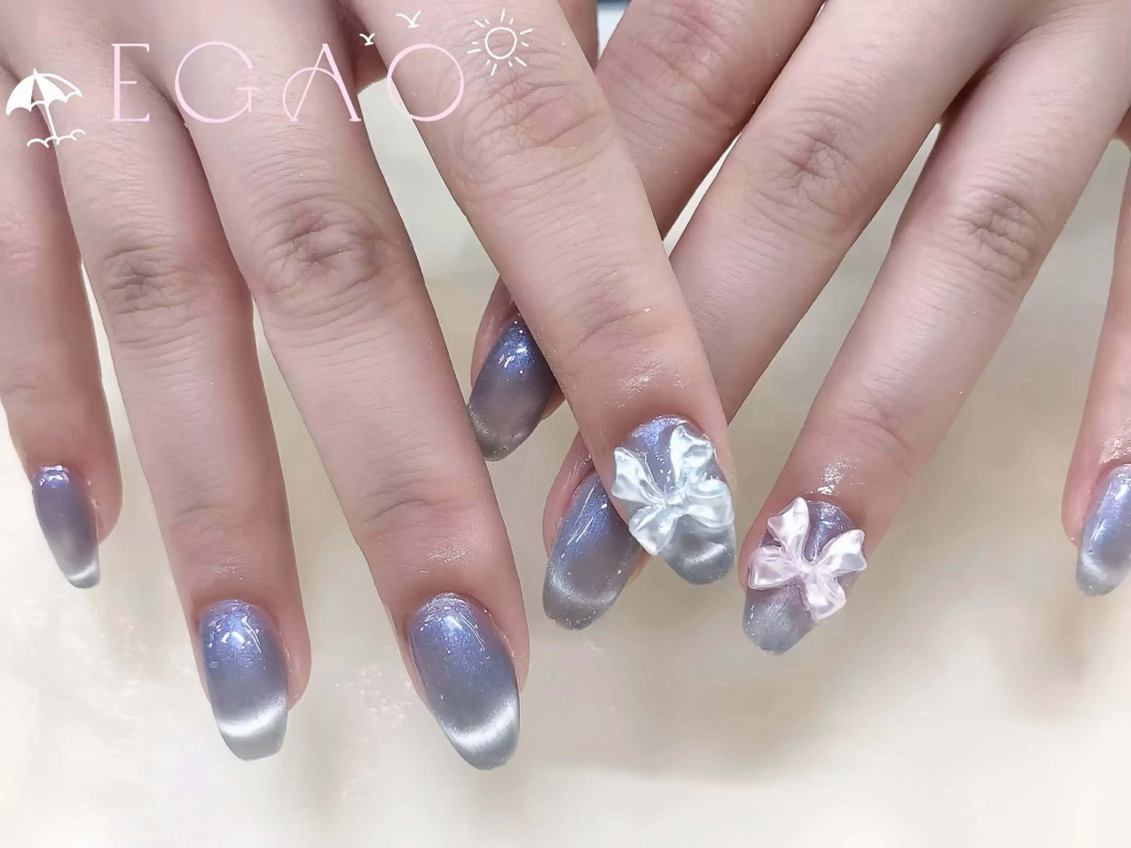 ネイル アートネイル フットネイル フレンチネイル ジェルネイル グラデーション ハンドネイル Egao Nail Salonのネイルデザイン