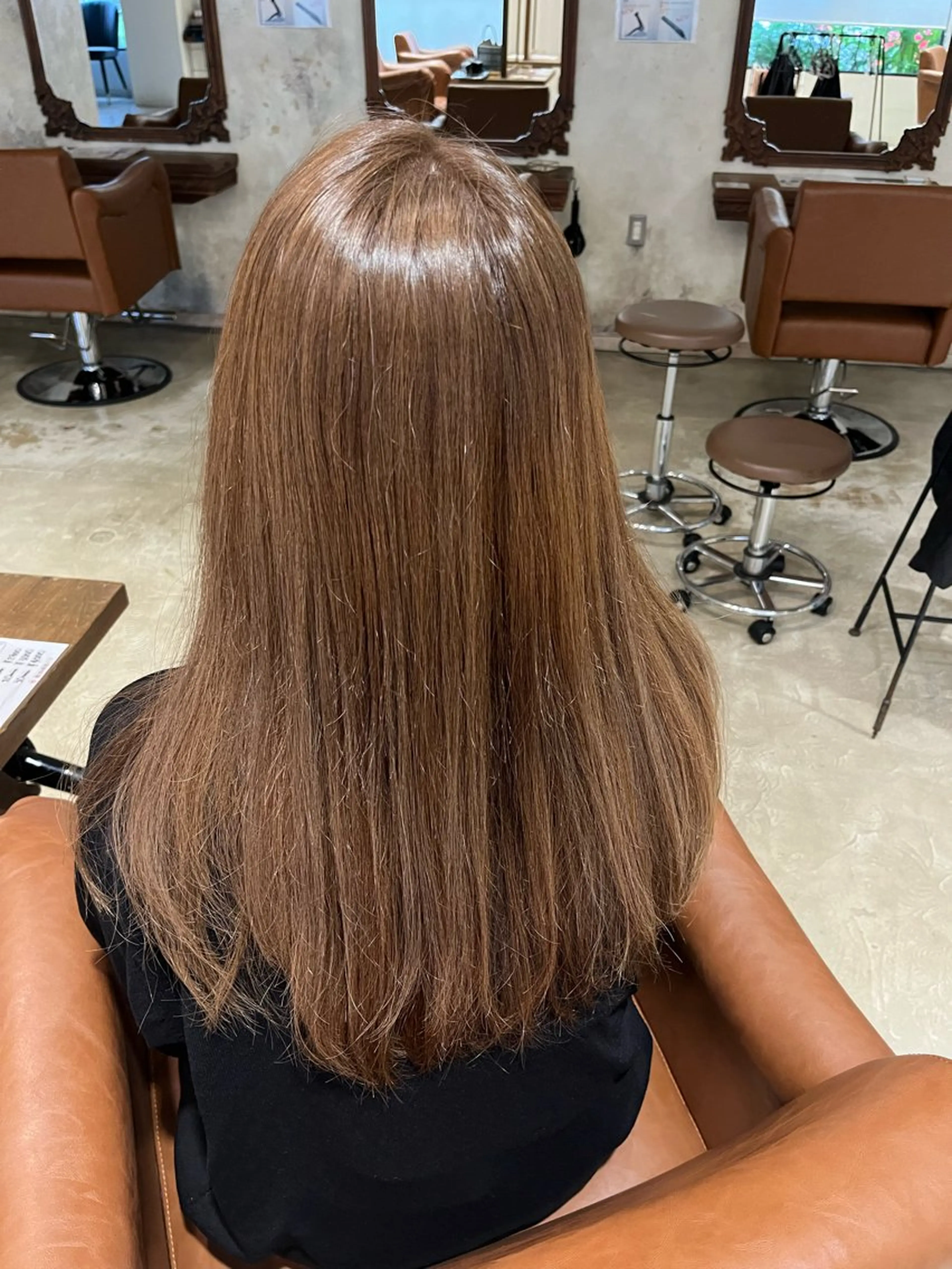 ロング カラー ベージュカラー 透明感カラー 西川 舞彩のヘアスタイル