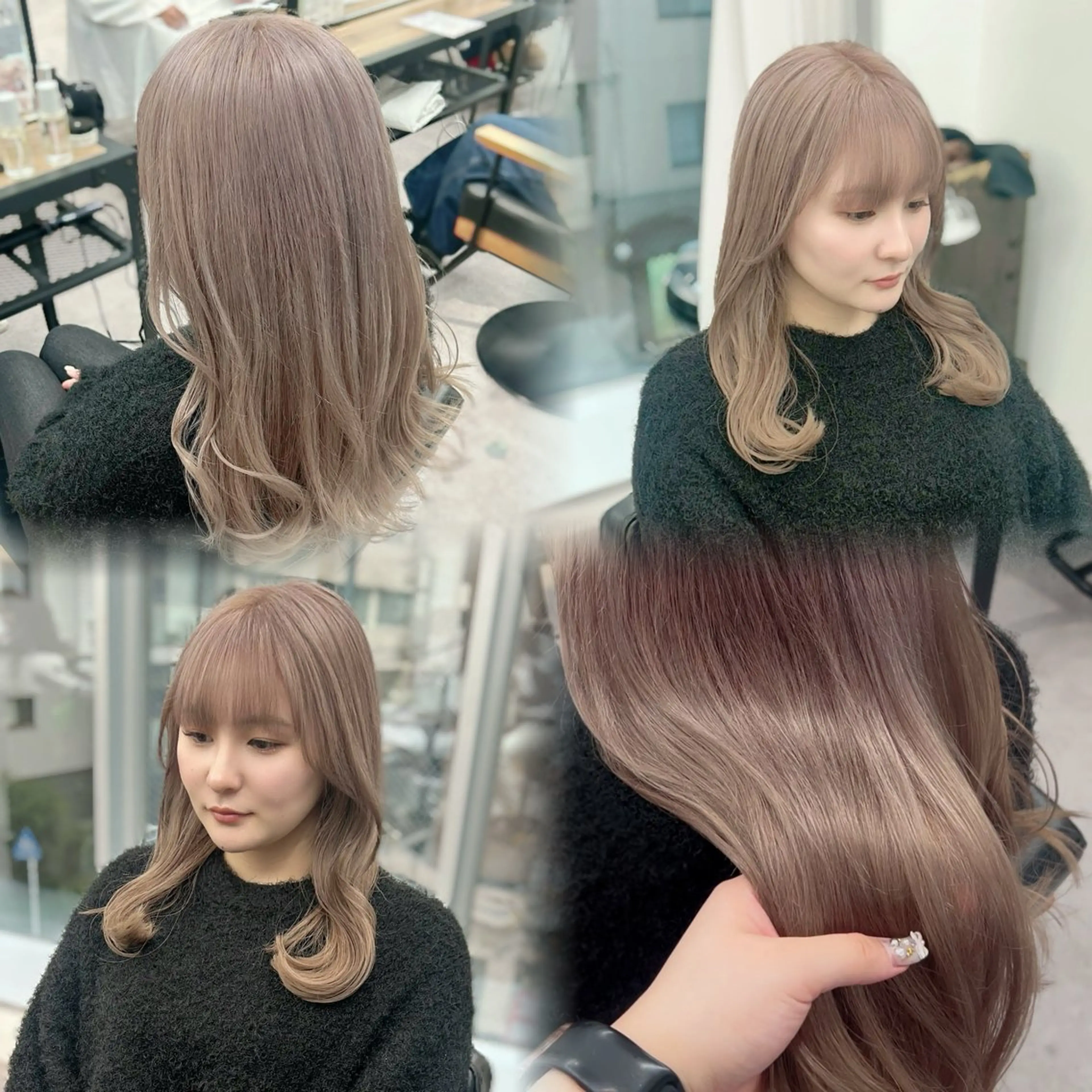 ロング カラー カット ヘアカラー 🎀オタク美容師艶髪 カラーERINA🎀のヘアスタイル