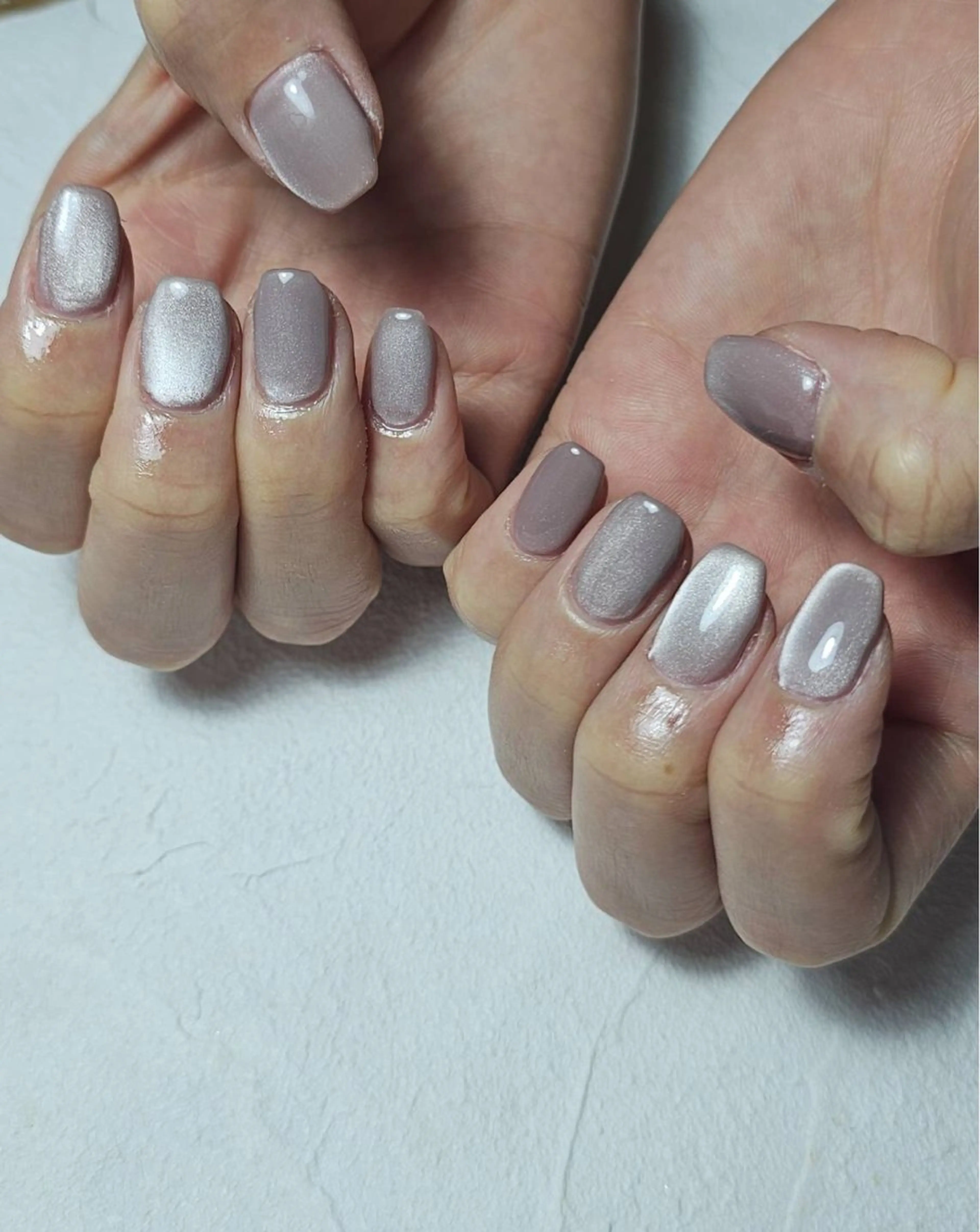 ネイル オーロラネイル フットネイル フレンチネイル ジェルネイル 韓国ネイル ハンドネイル Mogu nail 二子玉川のネイルデザイン