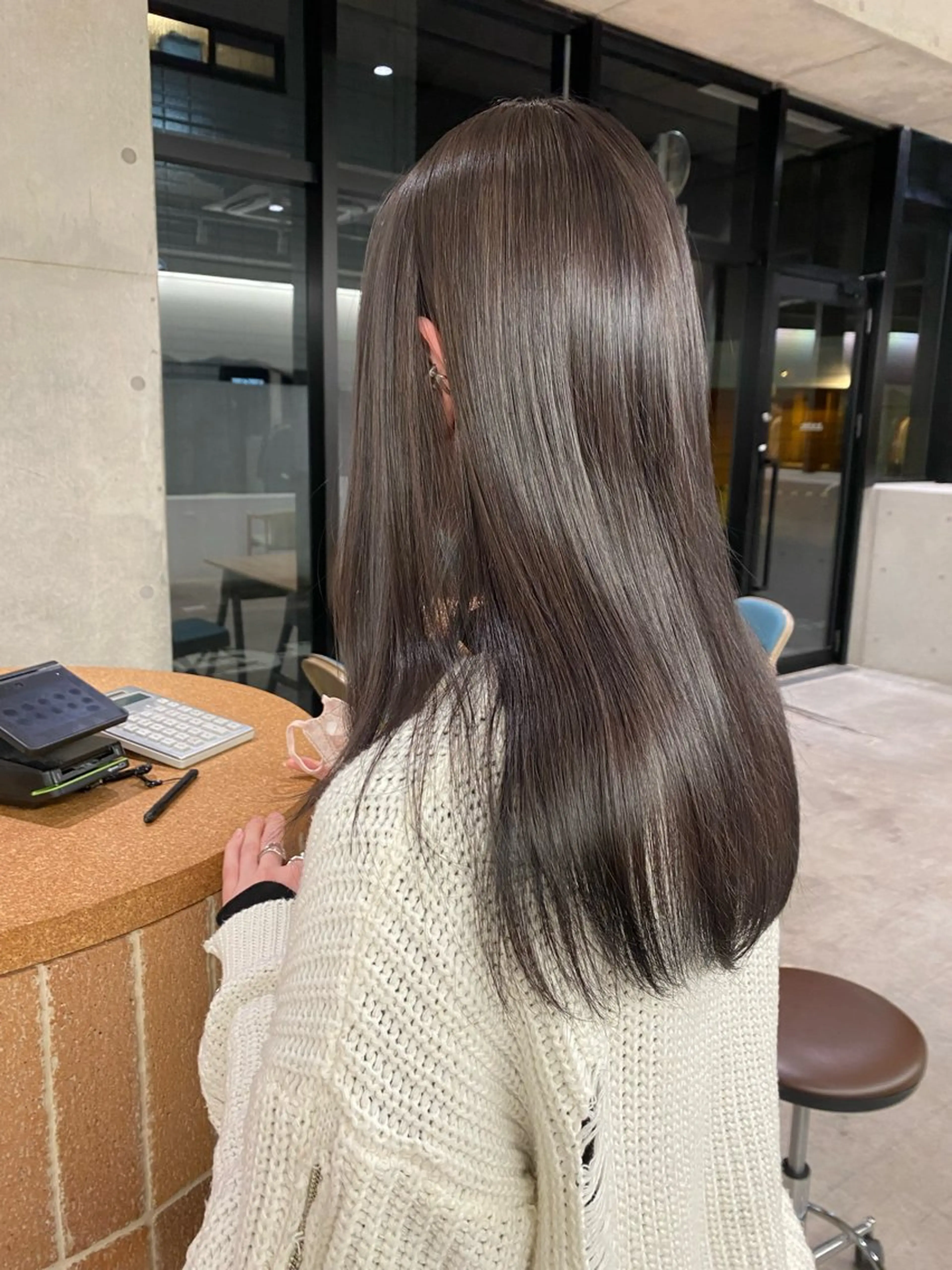 セミロング カラー カット ヘアカラー レイヤー/柔色 カラー/SAkiのヘアスタイル