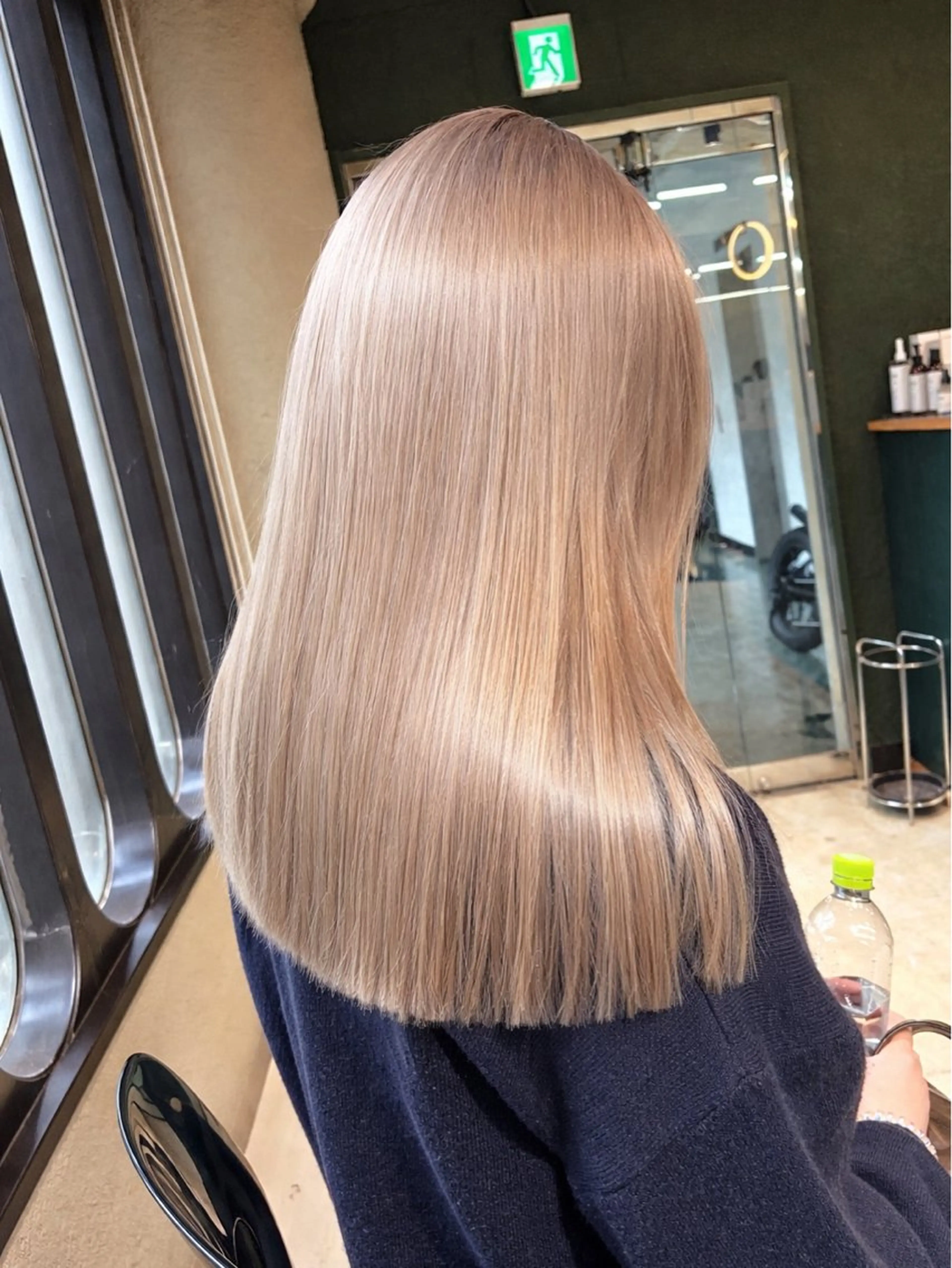 ロング カット ヘアカラー トリートメント 💖艶ハイトーン髪質 改善💖ケンシンのヘアスタイル