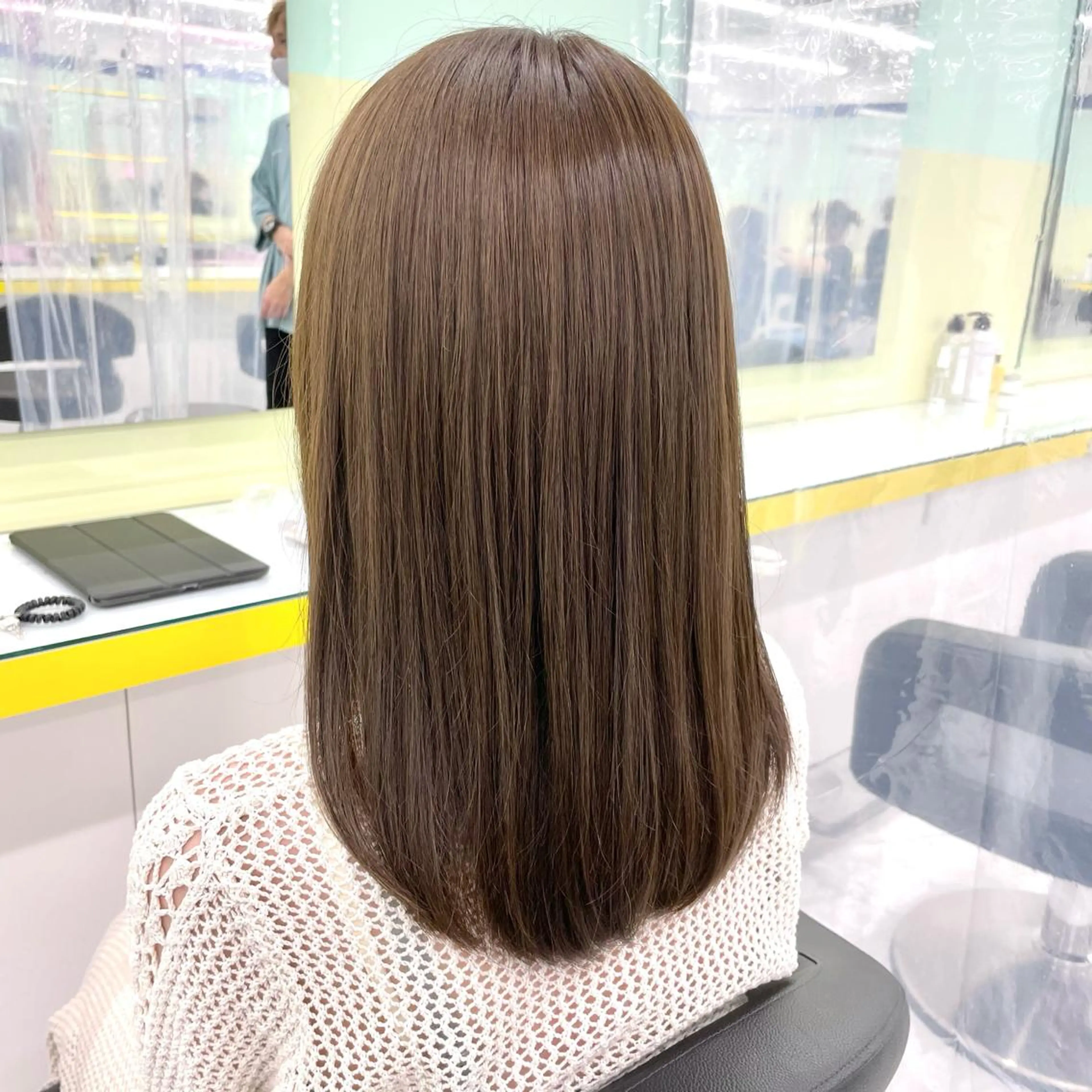 ロング カラー ヘアアレンジ カット ヘアカラー トリートメント ヘアセット ☁️縮毛矯正✖️ 透明感☁️りくのヘアスタイル