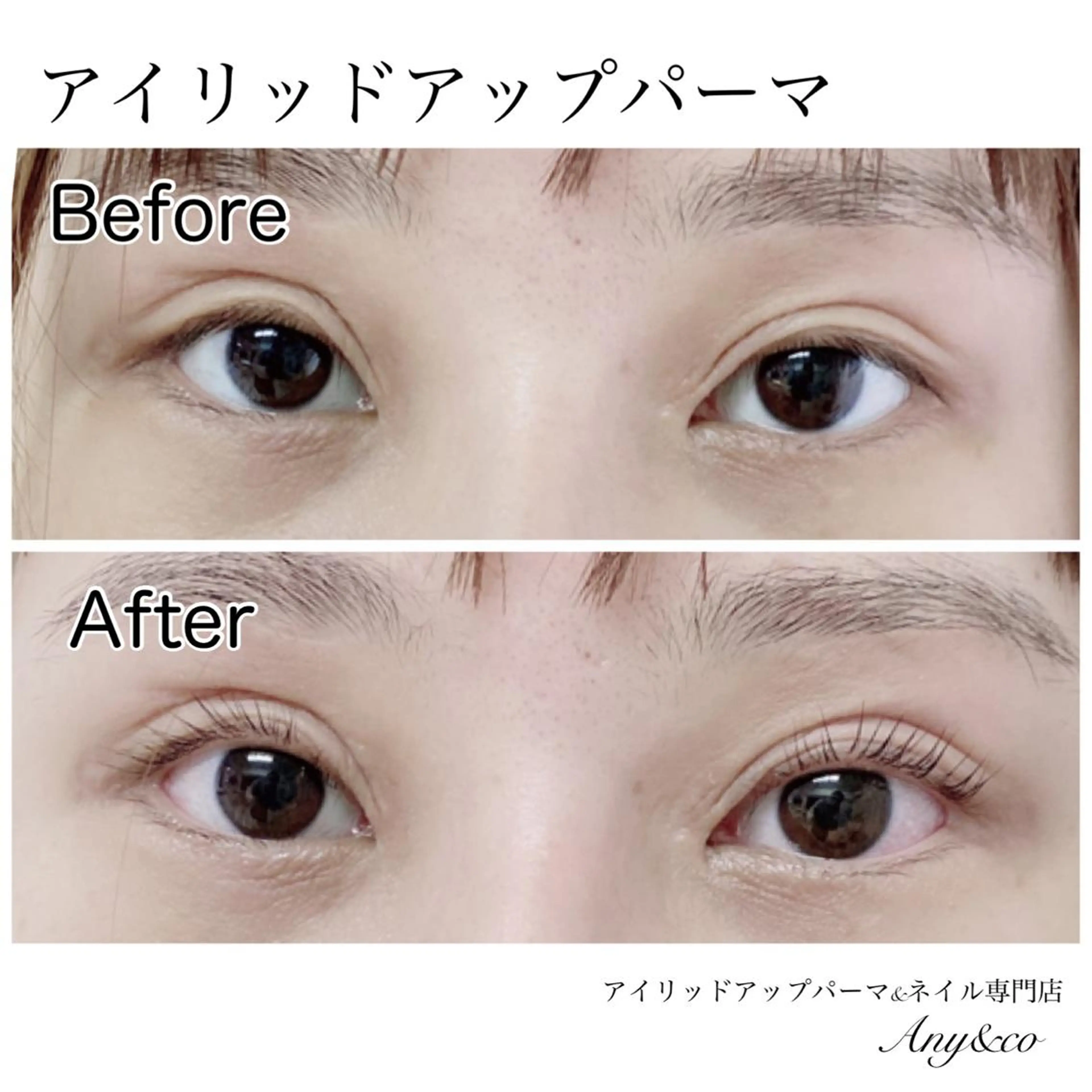 マツエク・マツパ アイリッドアップパーマ 一重×まつ毛パーマ Any&co 【エニコ】のマツエク・マツパデザイン