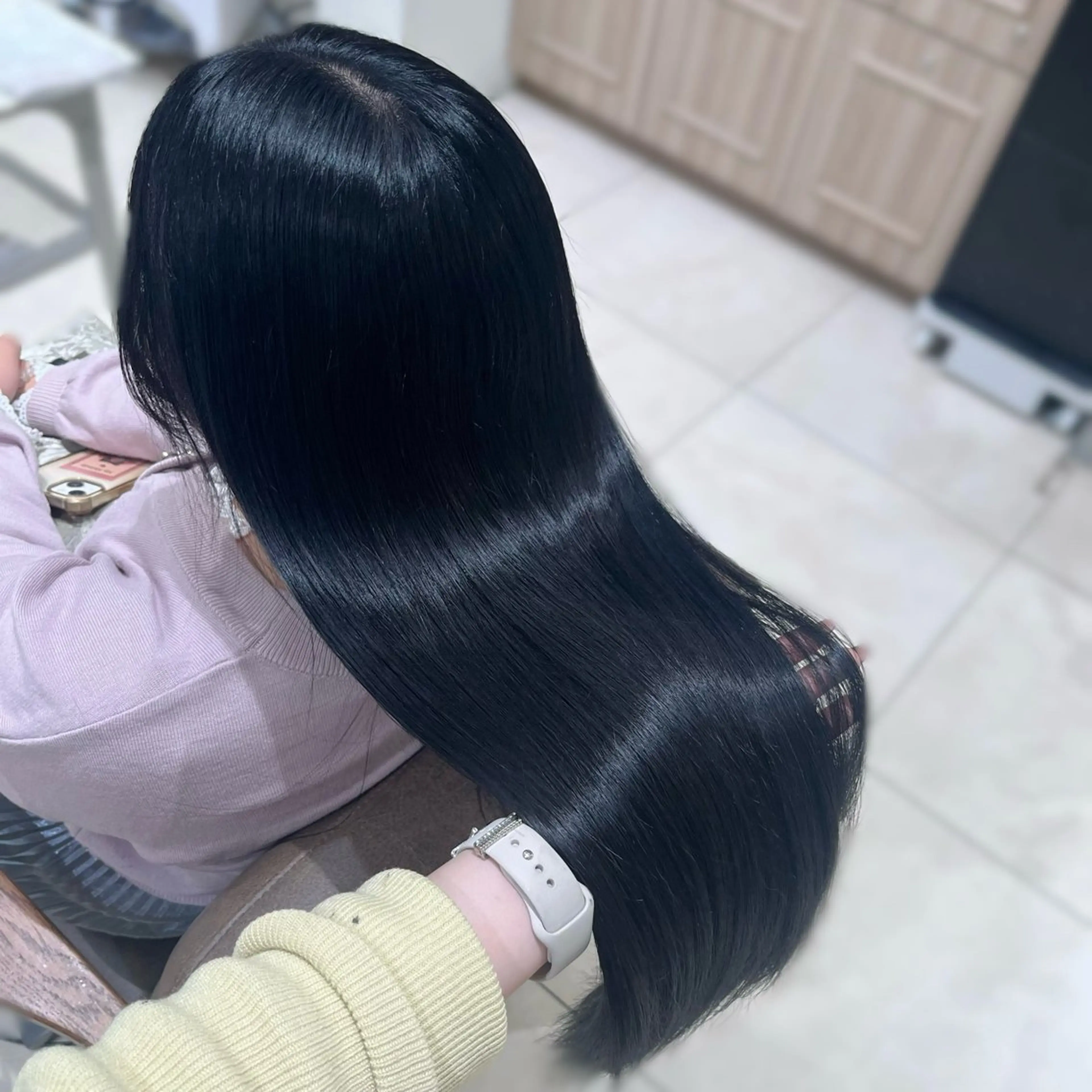 カラー 透明感♡暗髪カラー/ Kazuha🎀のヘアスタイル