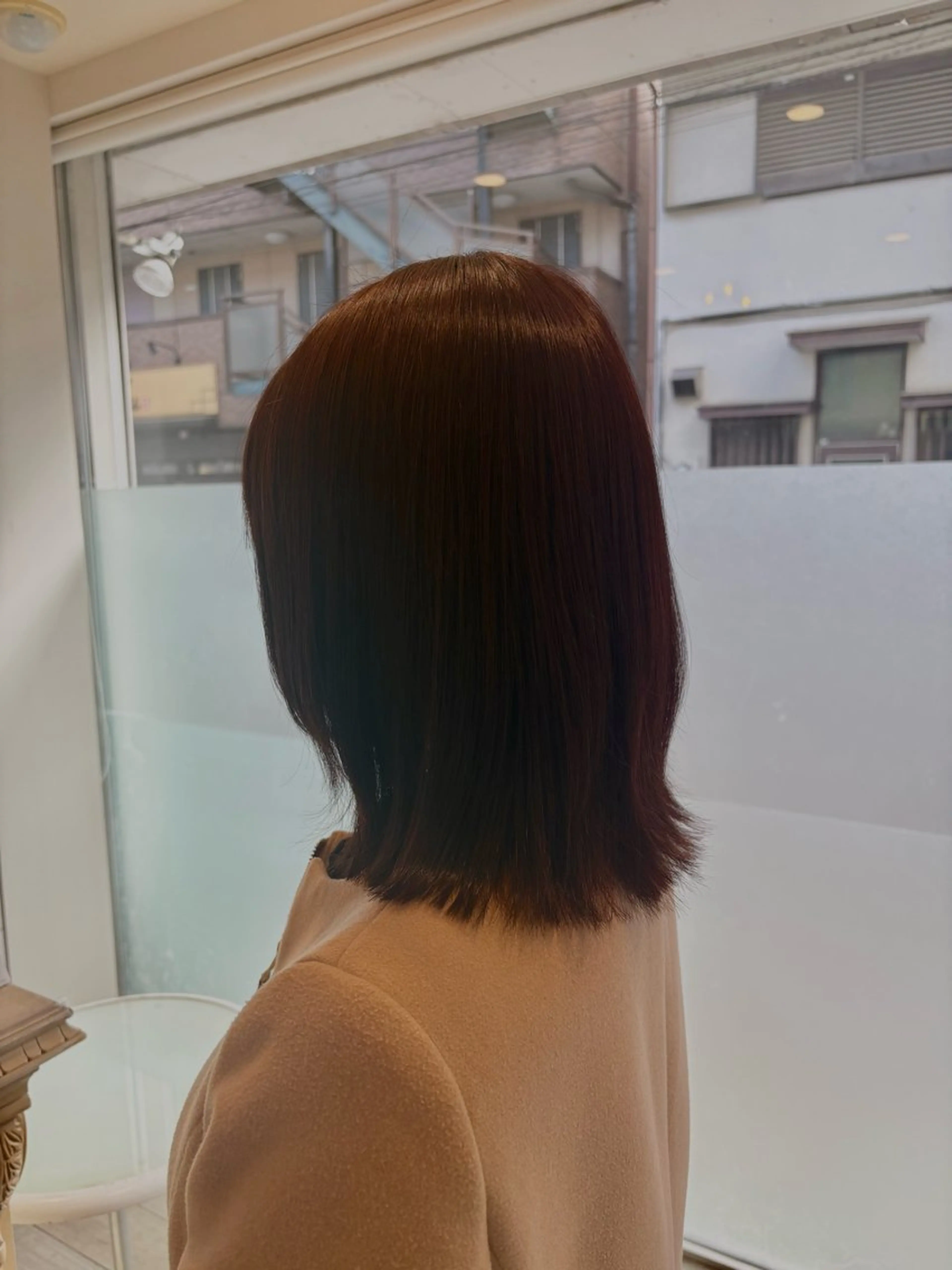 カラー ブラウンカラー オレンジ オレンジブラウン カット ヘアカラー rio/ボブ /ブリーチカラー🫧のヘアスタイル