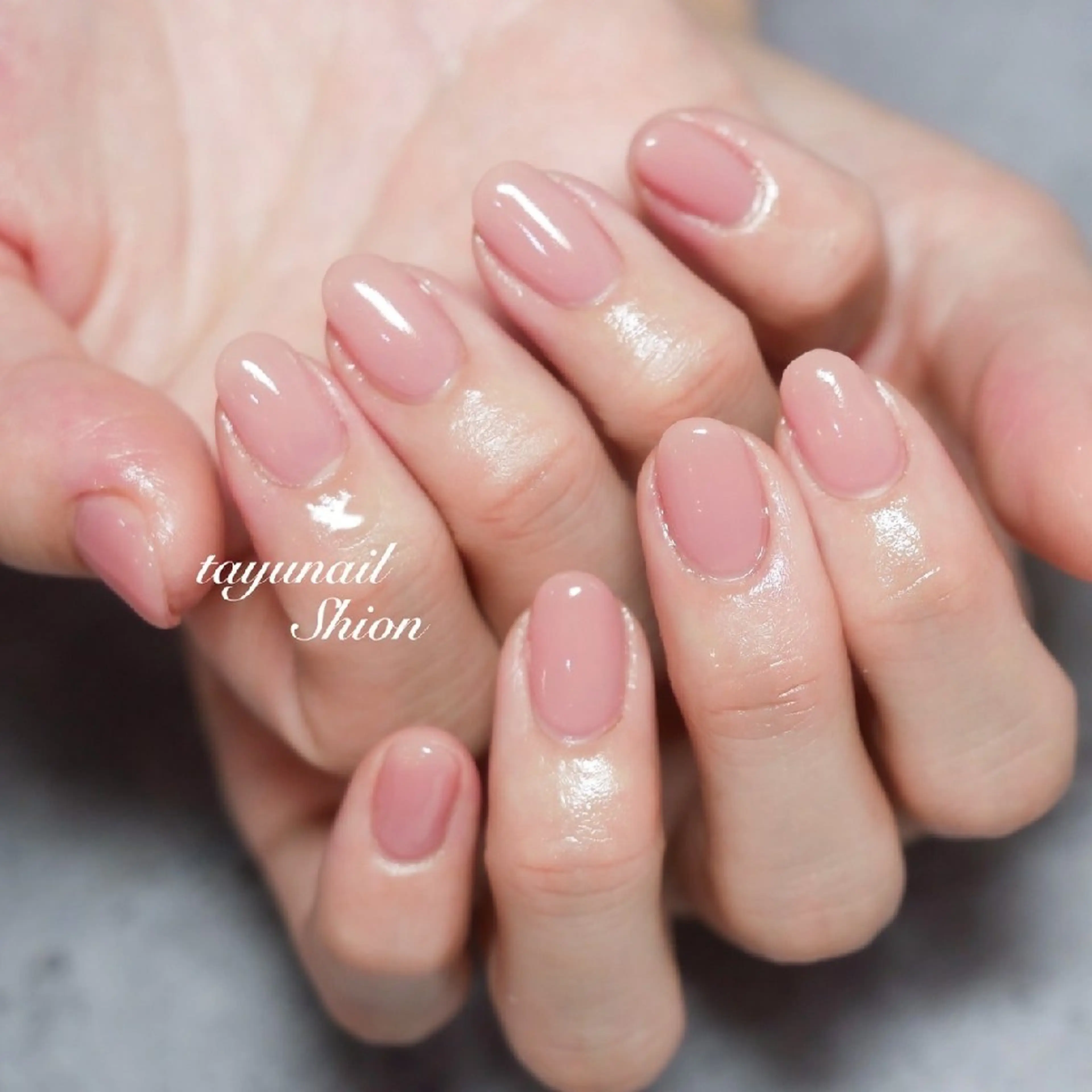 ネイル ジェルネイル ワンカラーネイル パラジェル 春ネイル ネイルサロン・ネイルスクール　たゆnail所属・ネイルサロン 【たゆnail】のネイルデザイン