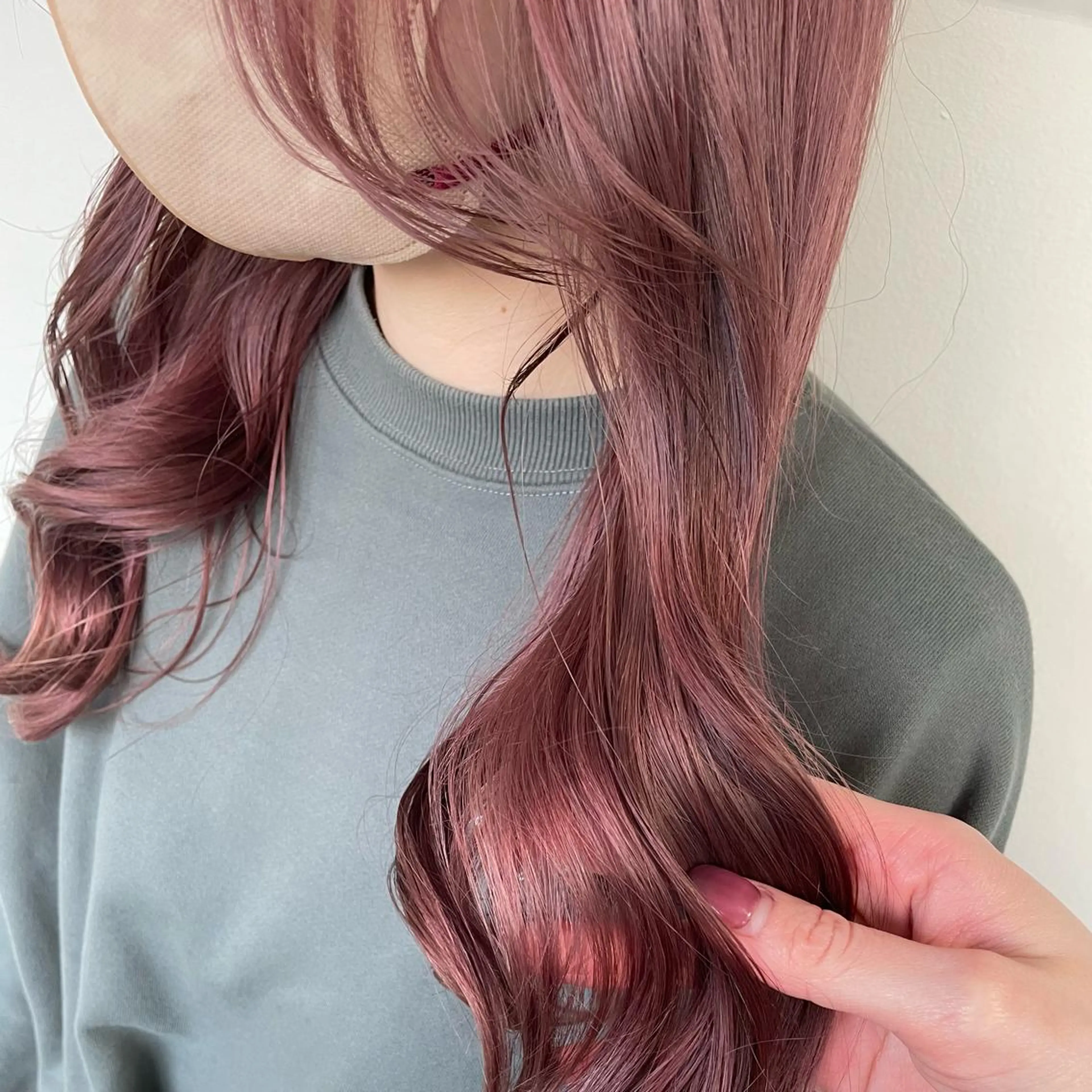 セミロング カラー ヘアアレンジ maoブリーチ無し 似合わせカラーのヘアスタイル