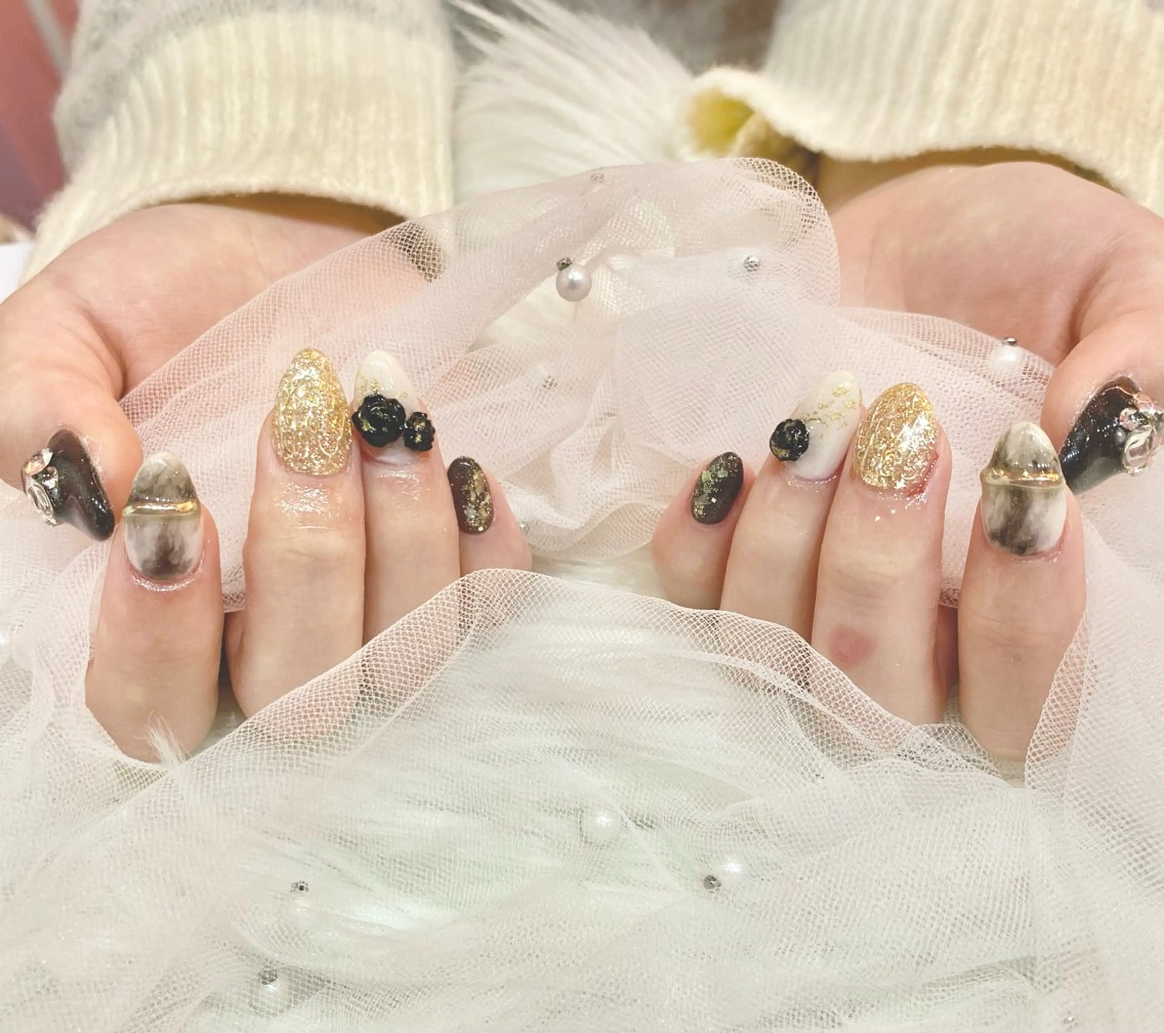 ネイル 成人式 ハンドネイル KIREIE .Rのネイルデザイン