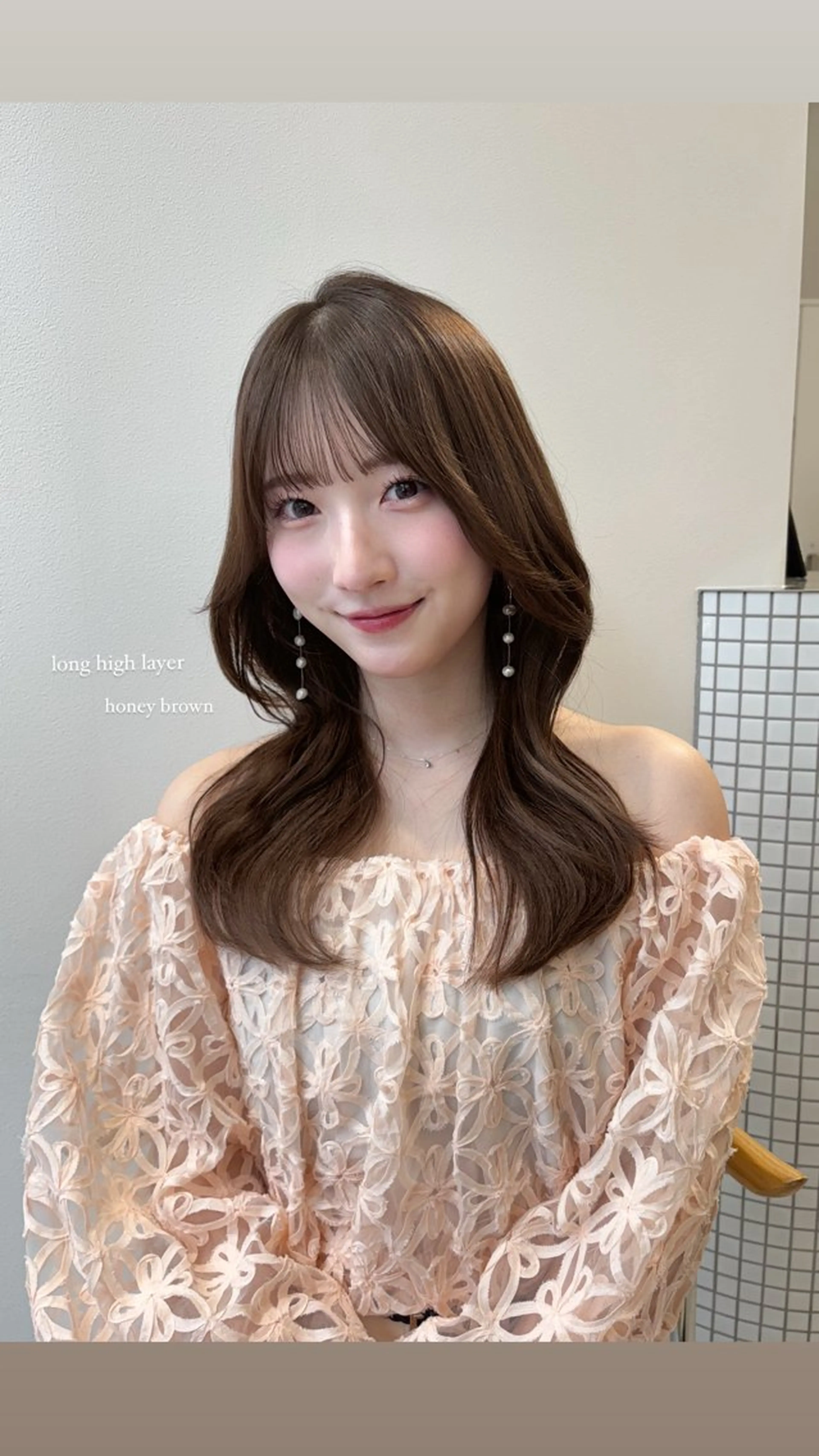 ロング Unami 表参道所属・ばんちなつ / ボブ/透明感カラーのヘアスタイル