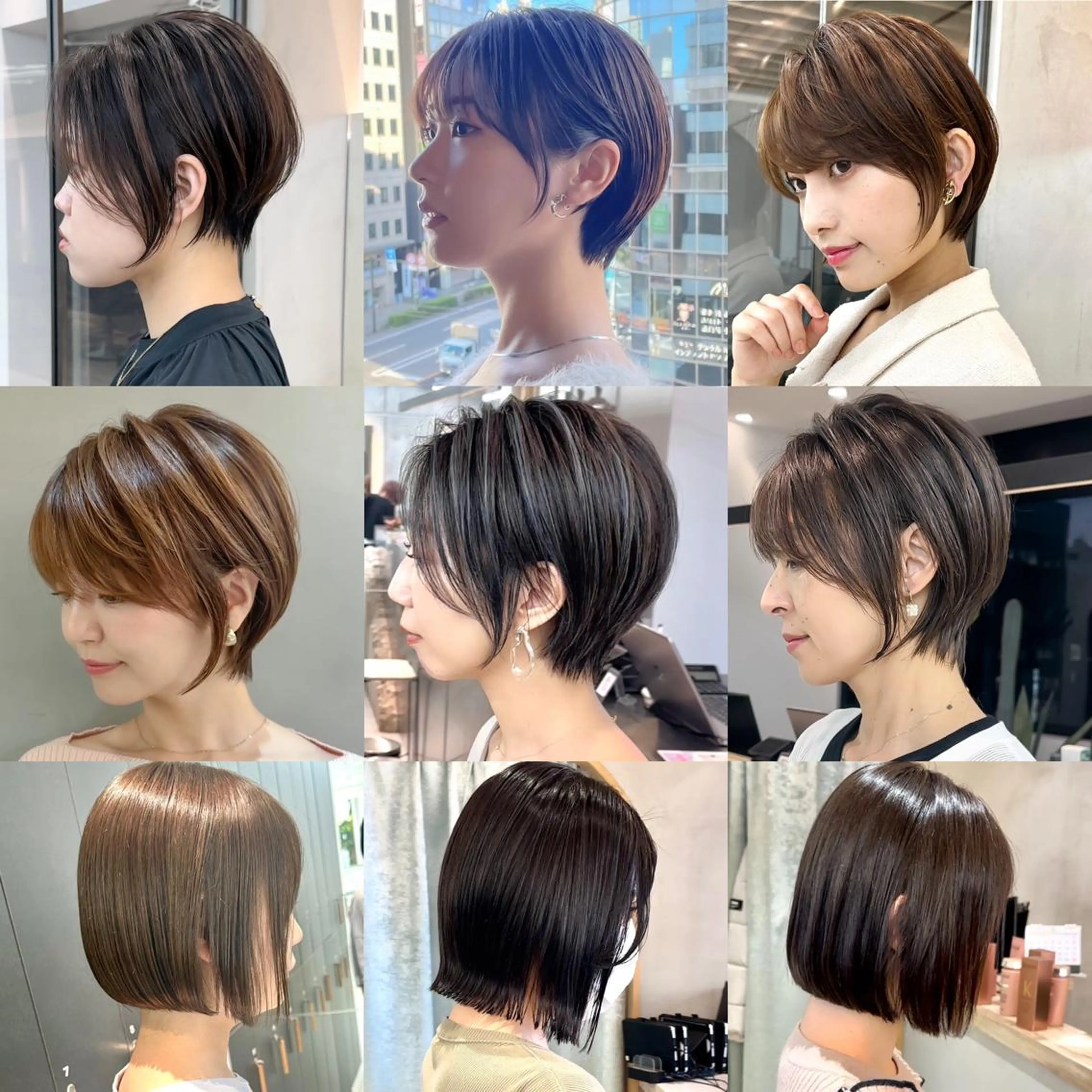 ショート カラー カット ヘアカラー トリートメント 縮毛/レイヤー 韓国/橋口のヘアスタイル