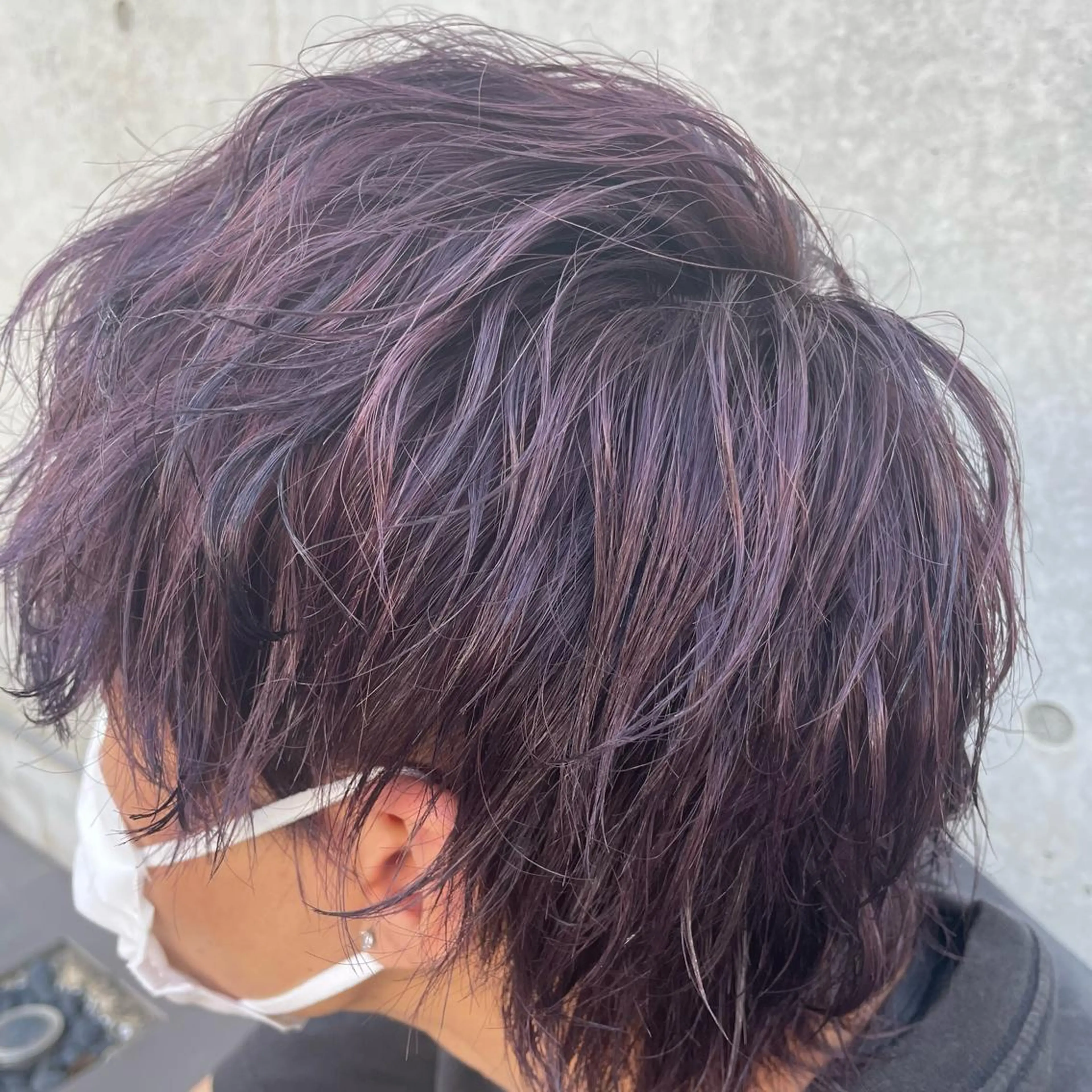 カラー メンズ カット ヘアカラー ルーズシャドウ/ 波巻き💠大塩威吹のヘアスタイル