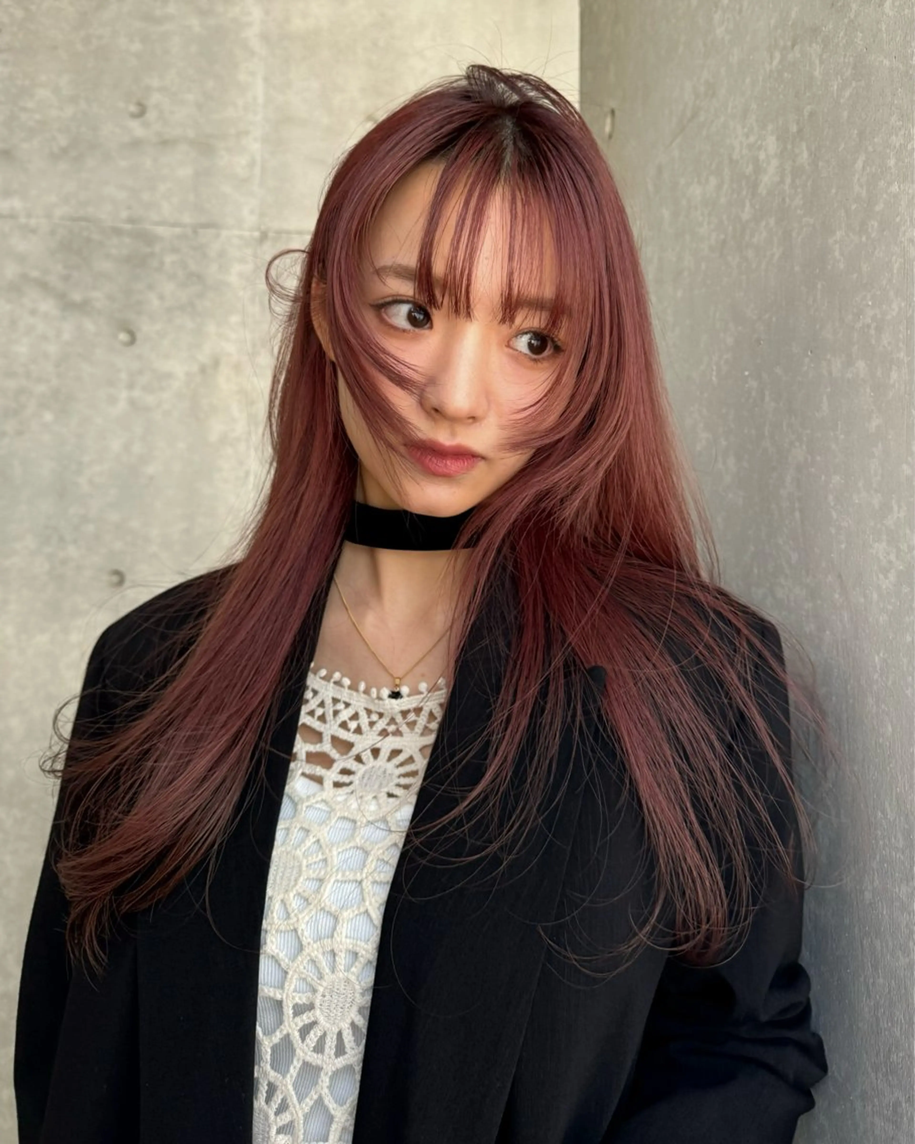 ロング カラー ブリーチ カット ヘアカラー トリートメント 似合わせhair /モガミユナ🎀のヘアスタイル