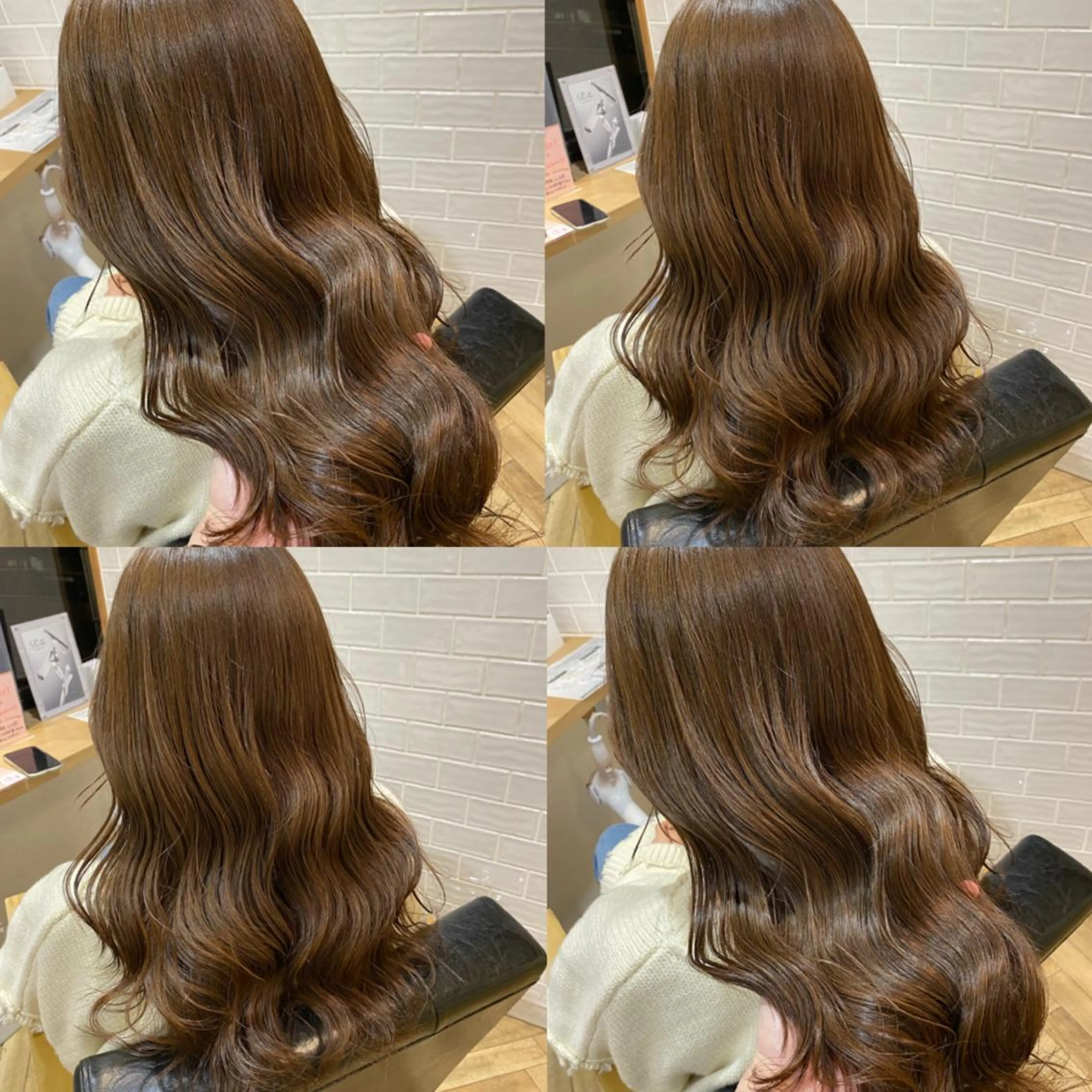 ロング カラー ベージュカラー ブリーチ ブリーチなしカラー 艶カラー/韓国顔周り 🎀mamiのヘアスタイル