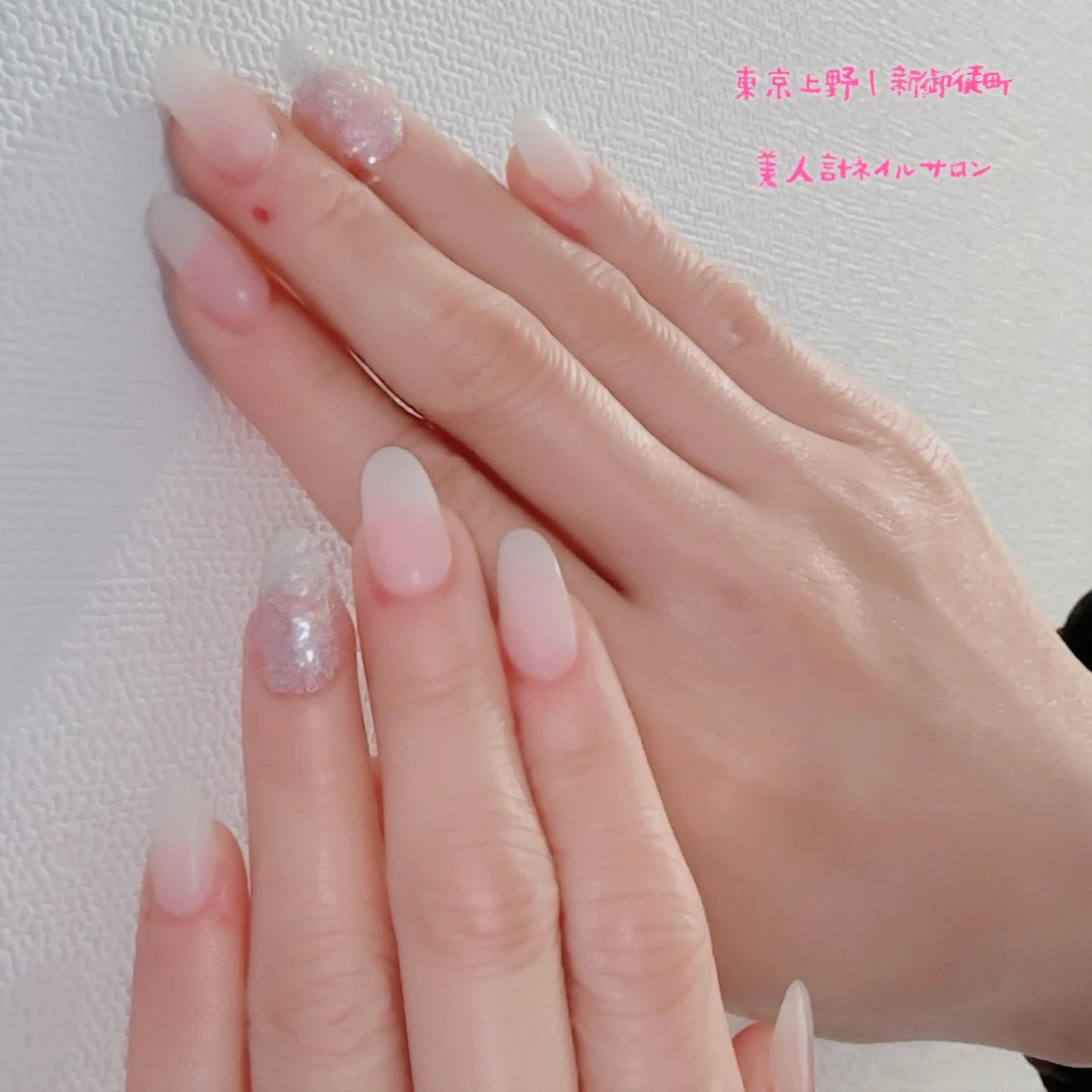 ネイル 長さ出し ワンカラーネイル ネイルチップ ハンドネイル 美人計ネイルサロン所属・中山 美月のネイルデザイン