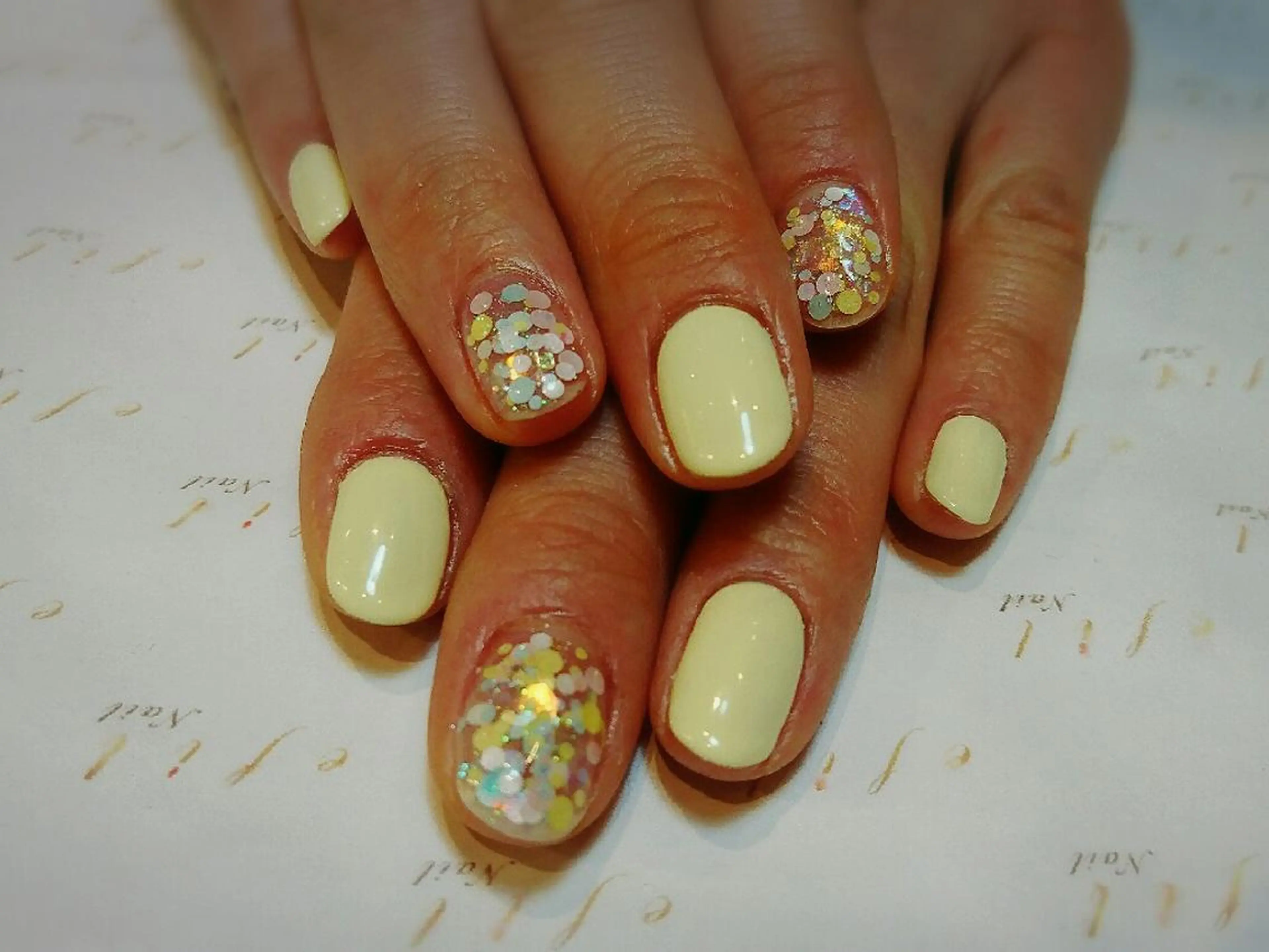 ネイル シンプルネイル 春ネイル みー shakushiroのネイルデザイン