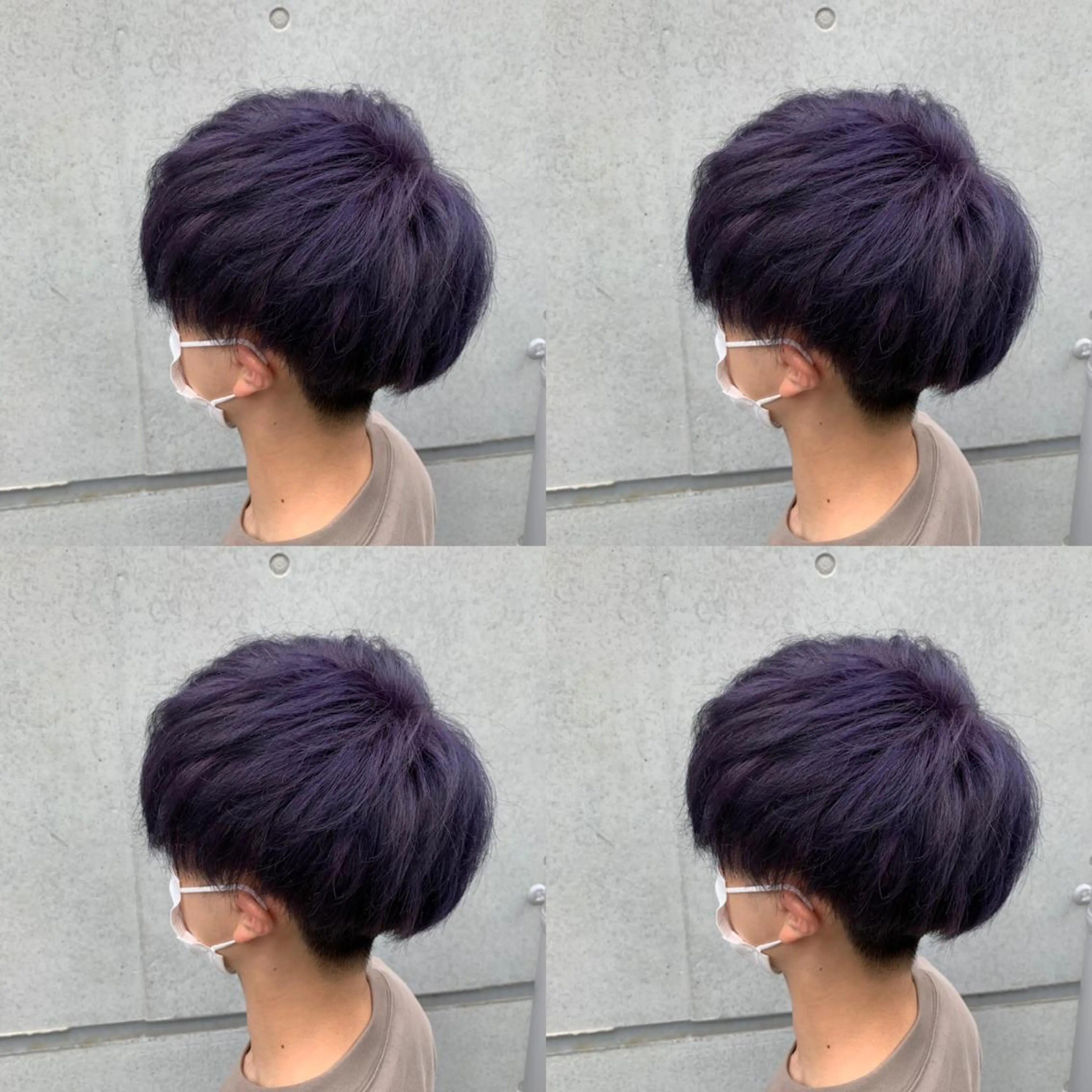 ショート カラー メンズ ブルーカラー ブルーラベンダー ラベンダーカラー カット ヘアカラー トリートメント ✨髪質改善✖︎韓国 レイヤー✨ナカムラのヘアスタイル