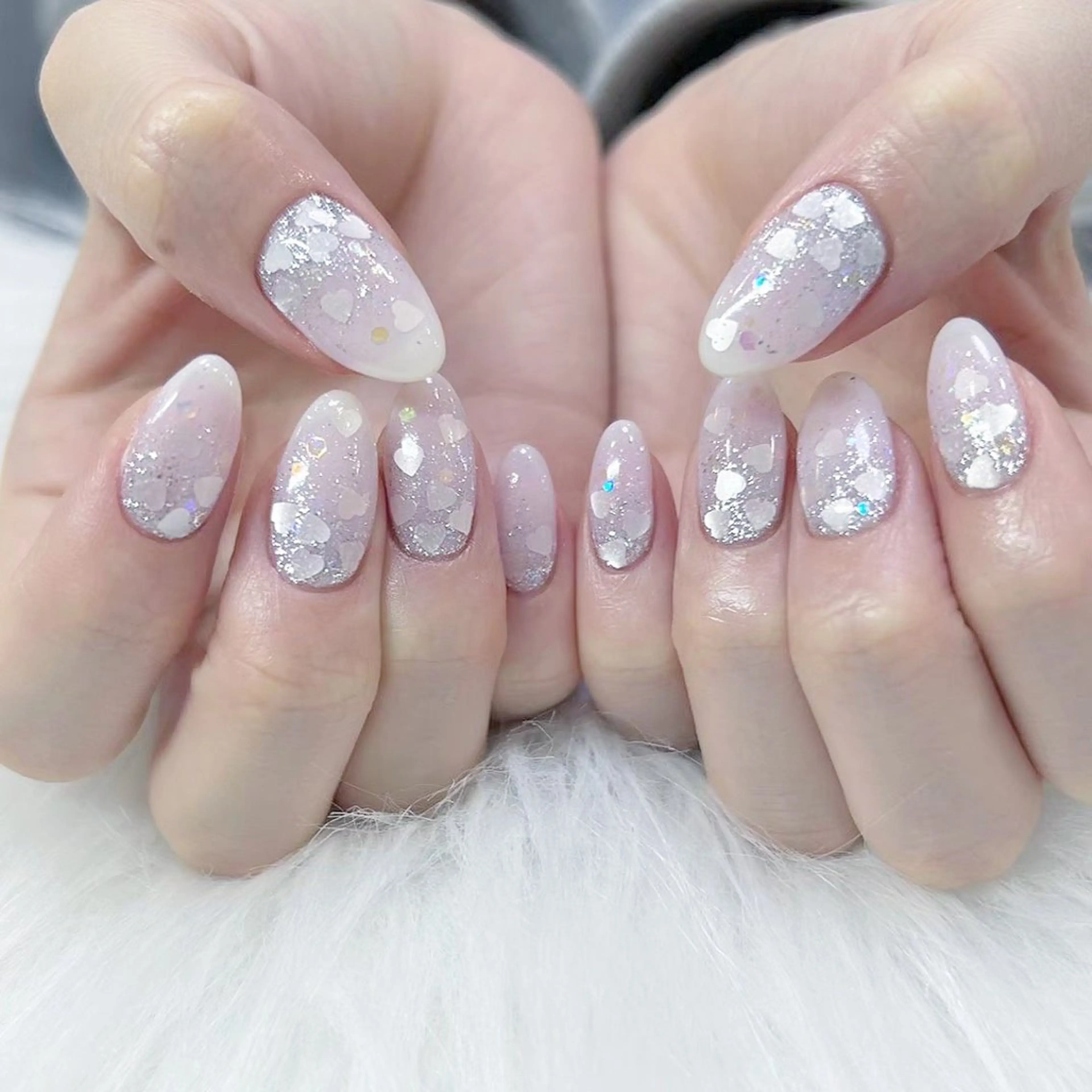 ネイル ハート ハンドネイル フットネイル Minami 🍓のネイルデザイン