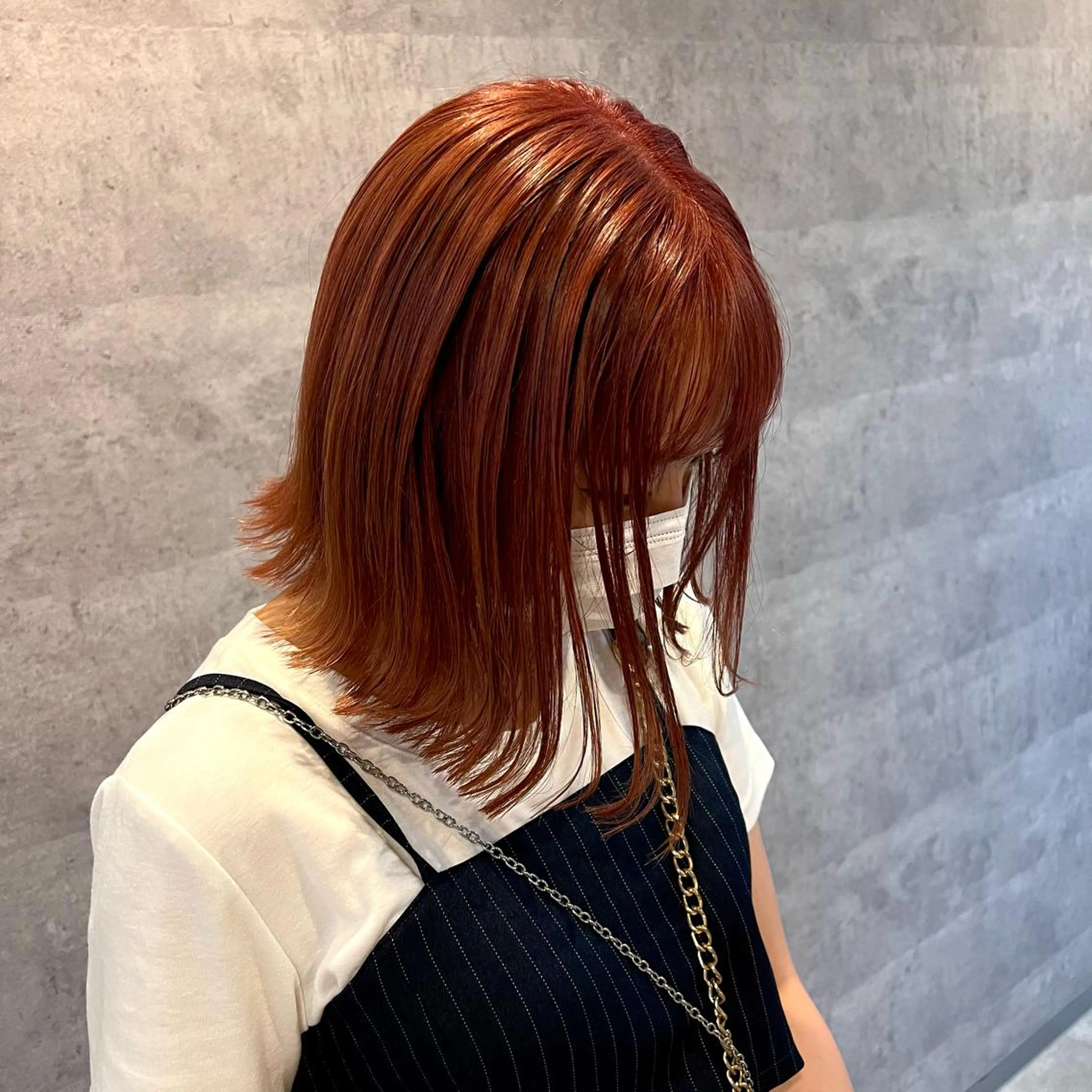 ショート カラー ブリーチ ケアブリーチ ダブルカラー ピンクカラー 髪質改善 🌿海山龍馬🌿前髪 /顔まわり/レイヤーのヘアスタイル