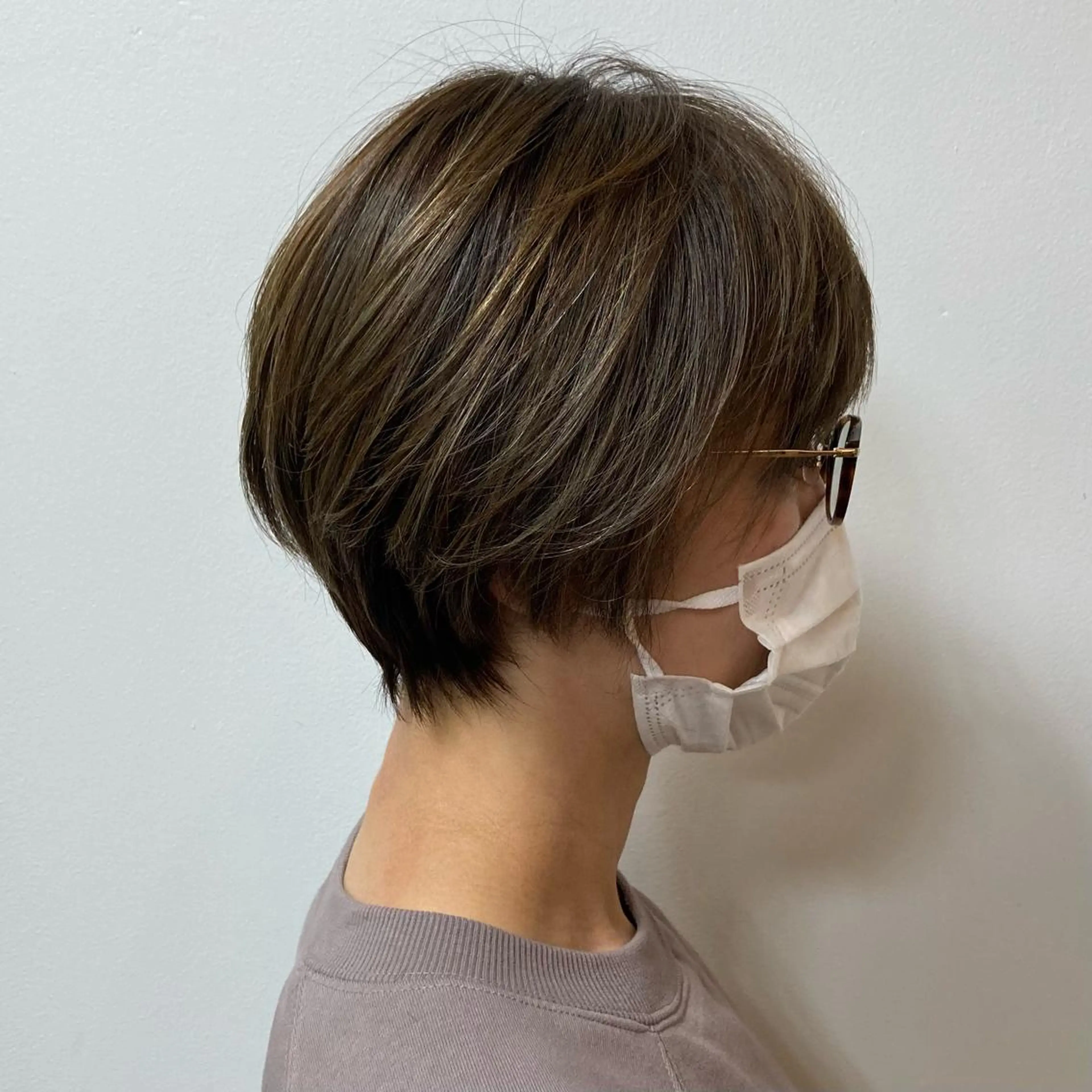 ショート 【白髪ぼかし】 愛甲竜佑のヘアスタイル