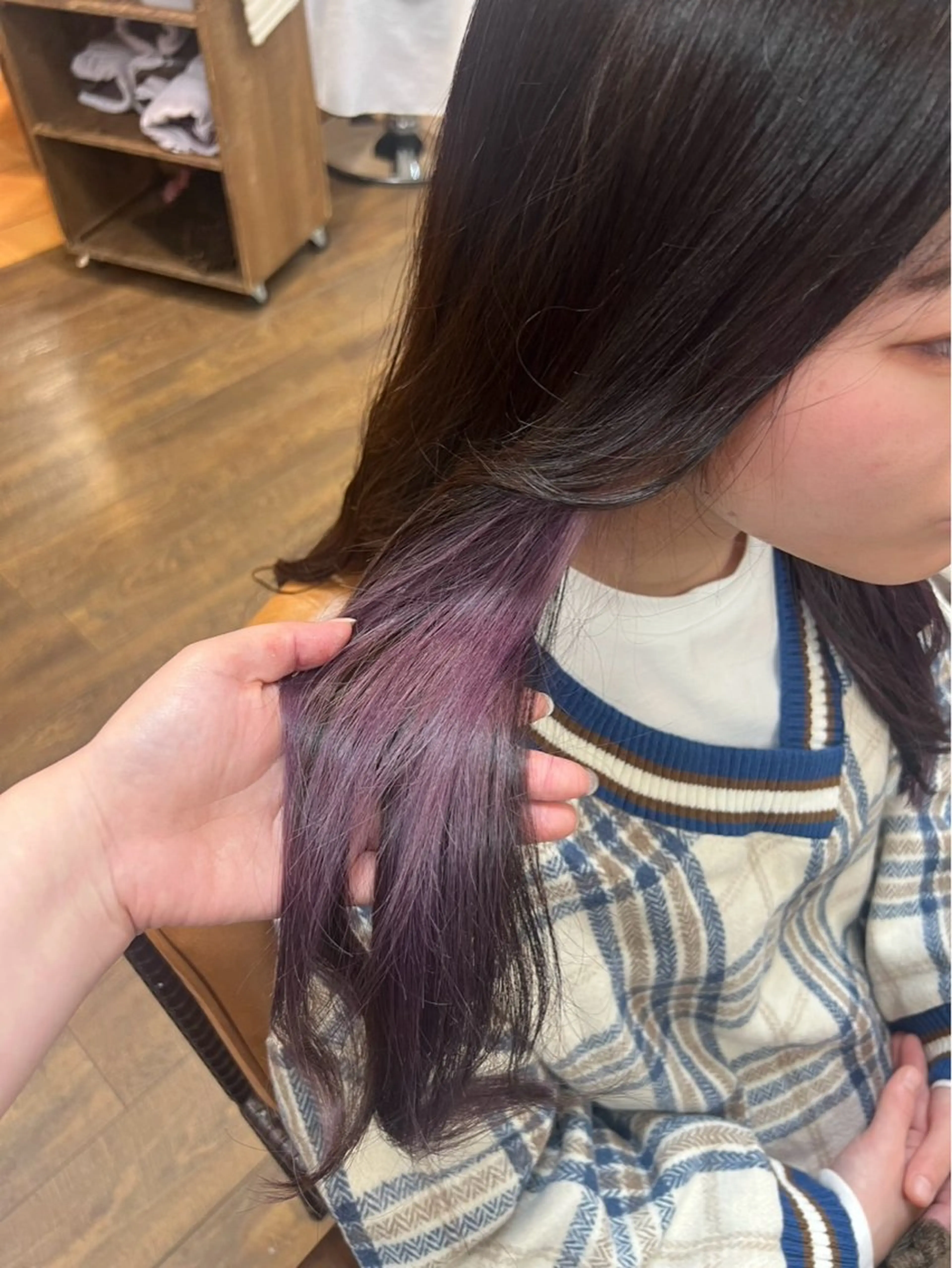 カラー イヤリングカラー 三宅/透明感 カラー✨のヘアスタイル