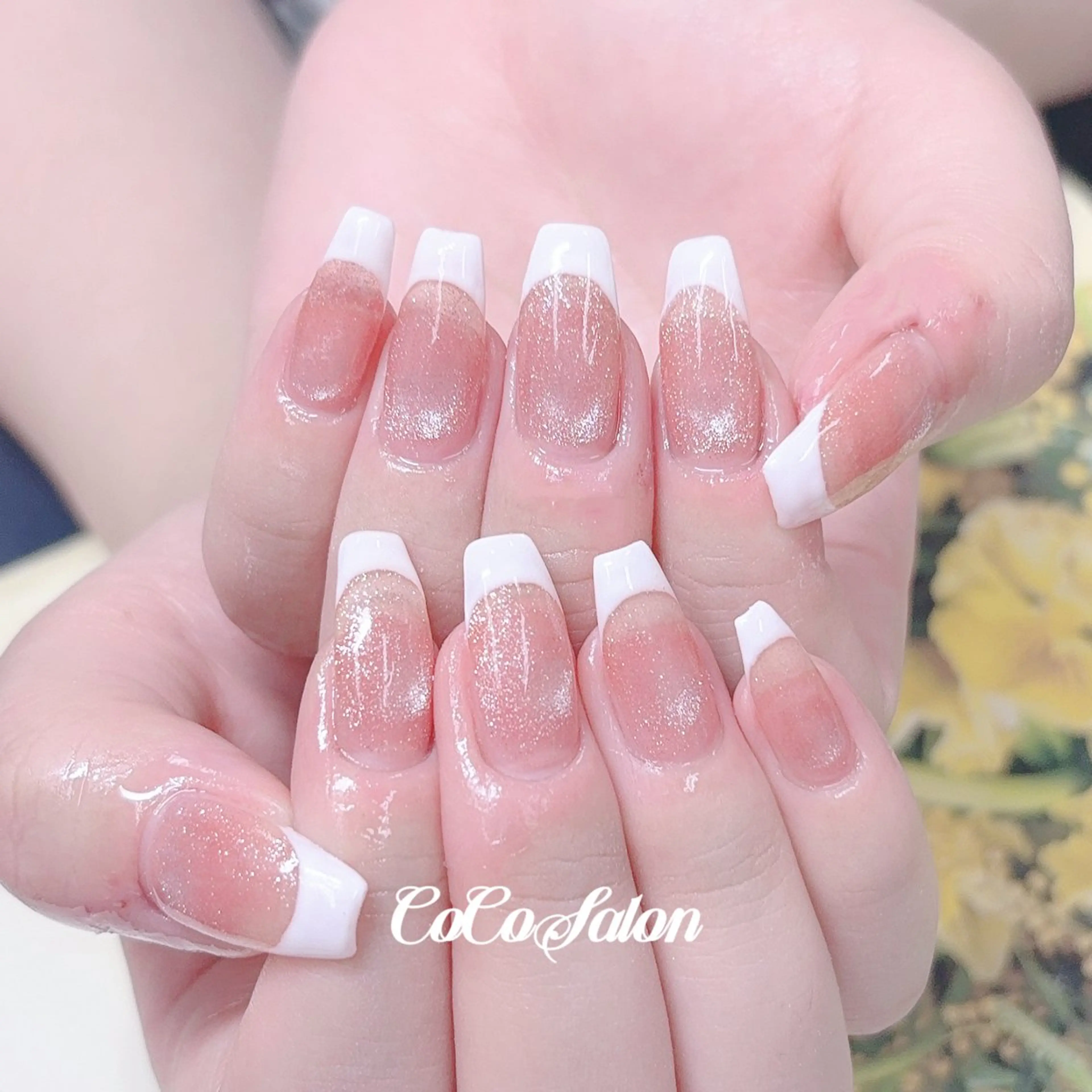 ネイル フレンチネイル マグネットネイル スカルプネイル ハンドネイル CoCoSalon ネイル/まつ毛予約のネイルデザイン