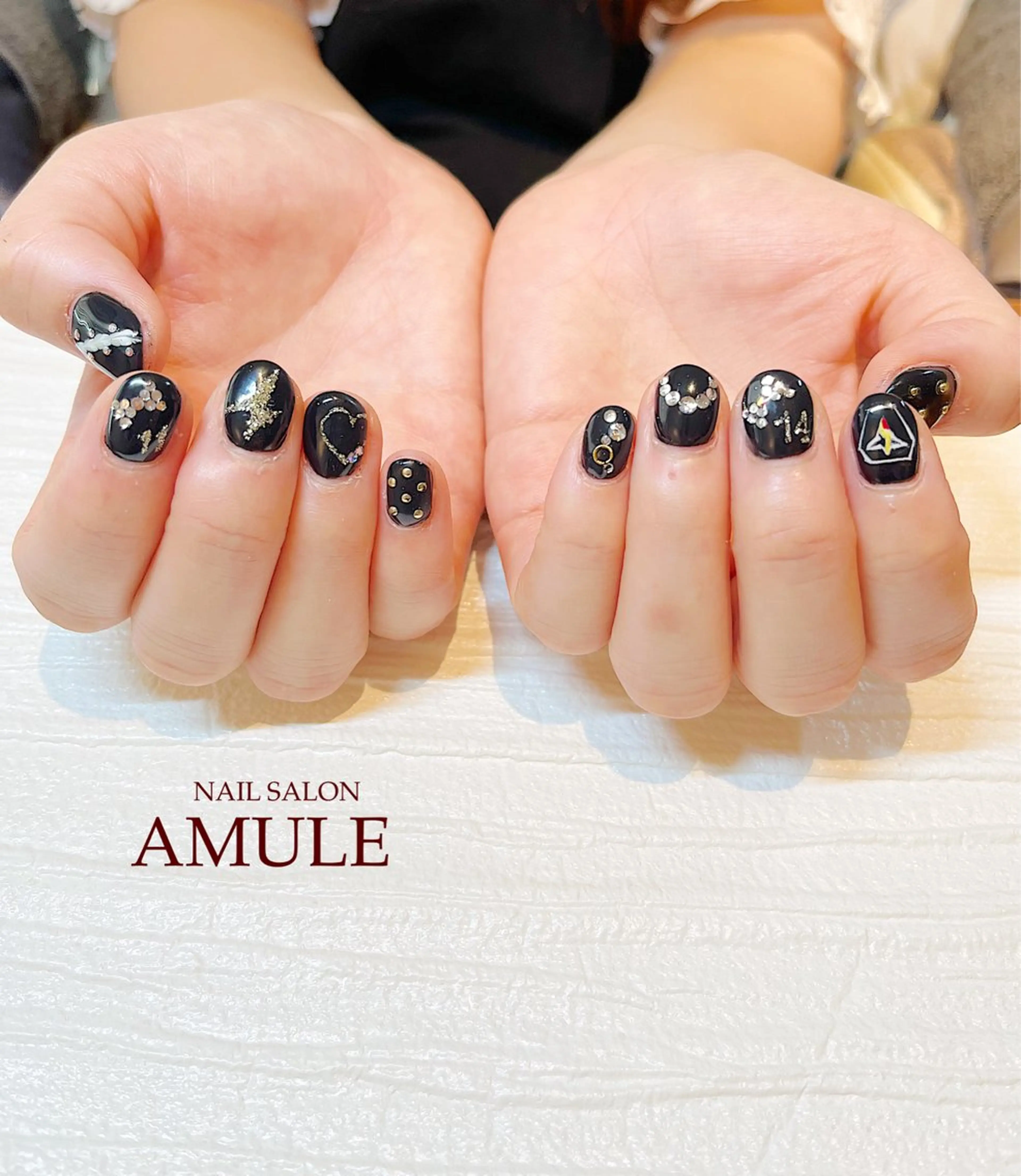 ネイル アートネイル ワンカラーネイル ハンドネイル NAILSALON AMULEのネイルデザイン