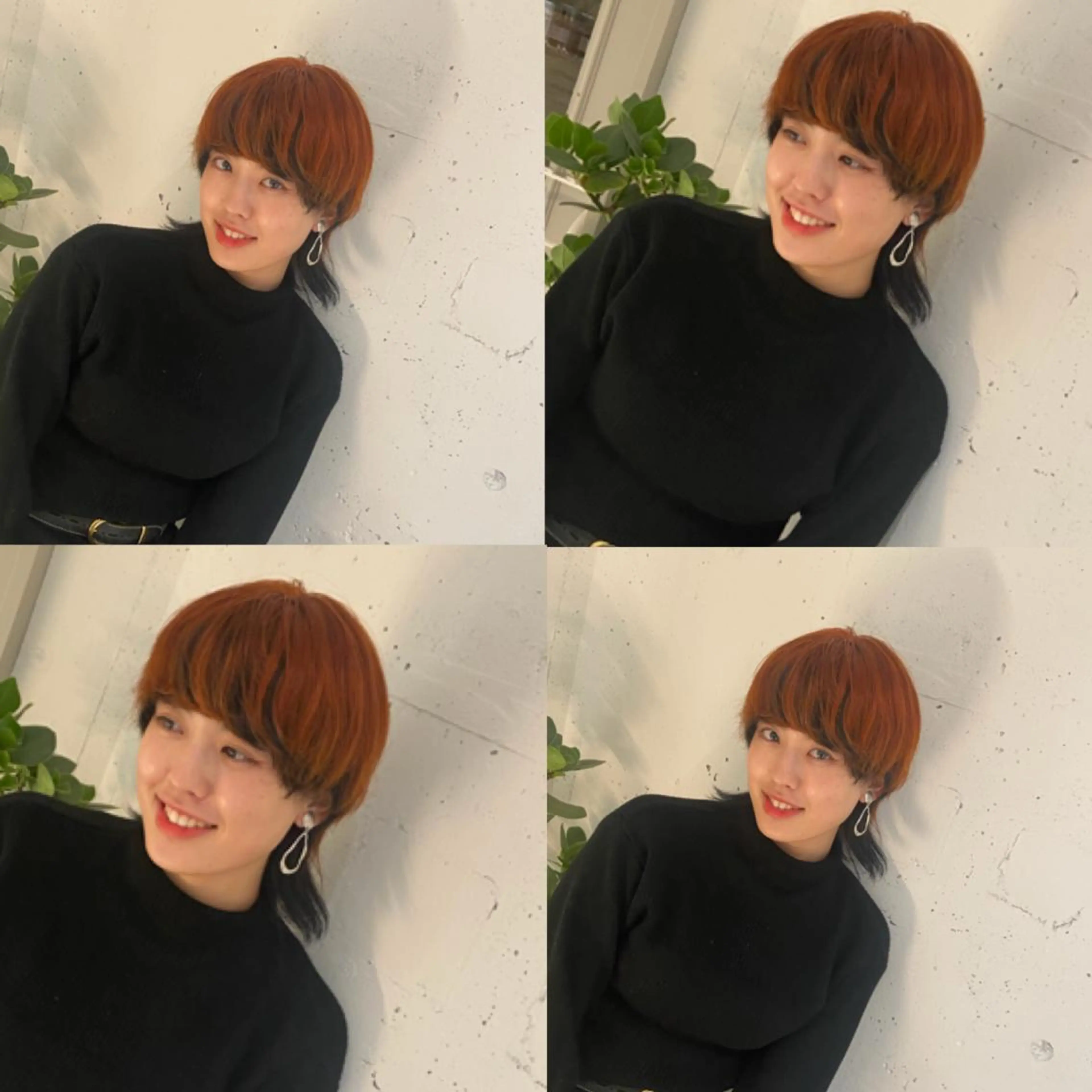 ショート カラー ブリーチ ケアブリーチ ダブルカラー ハイトーンカラー オレンジ カジュアルを女っぽく 𝗮𝘆𝗮𝗰𝗼のヘアスタイル