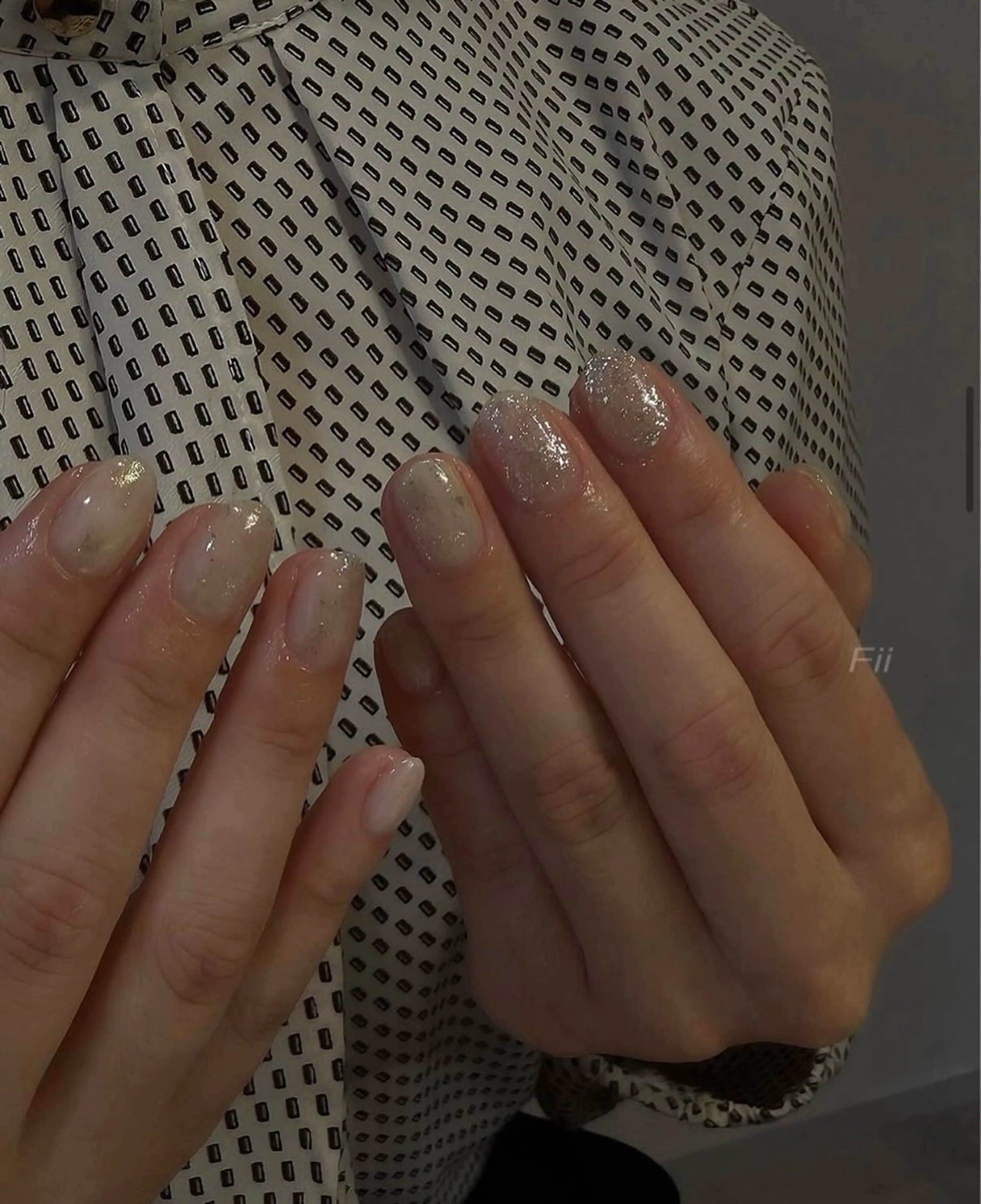 ネイル ニュアンスネイル ハンドネイル 𝐅𝐢𝐢【本町/ ネイル】Miho💜のネイルデザイン