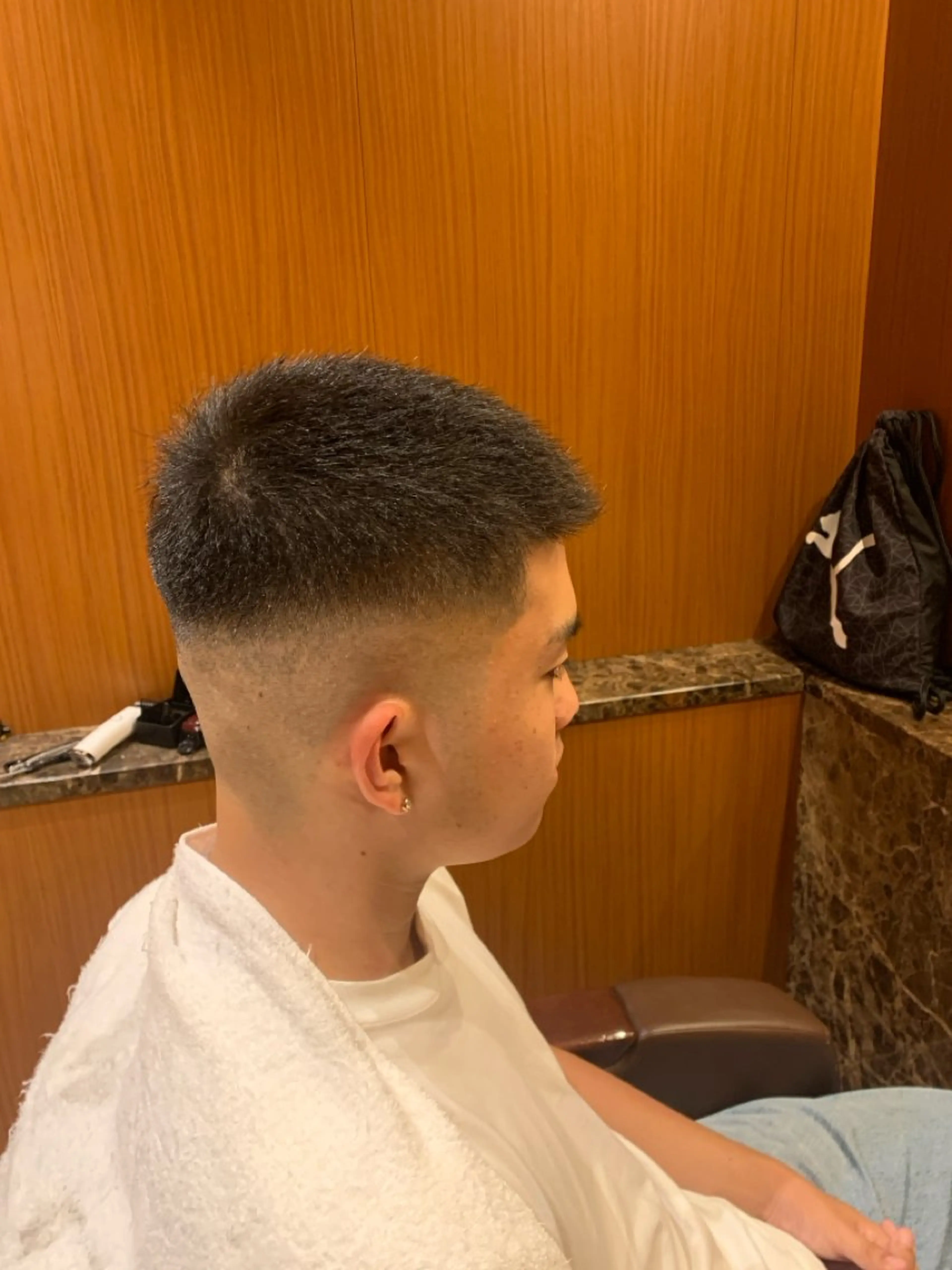 ショート メンズ フェードカット カット 【パーマ募集】杉本 翔希のヘアスタイル