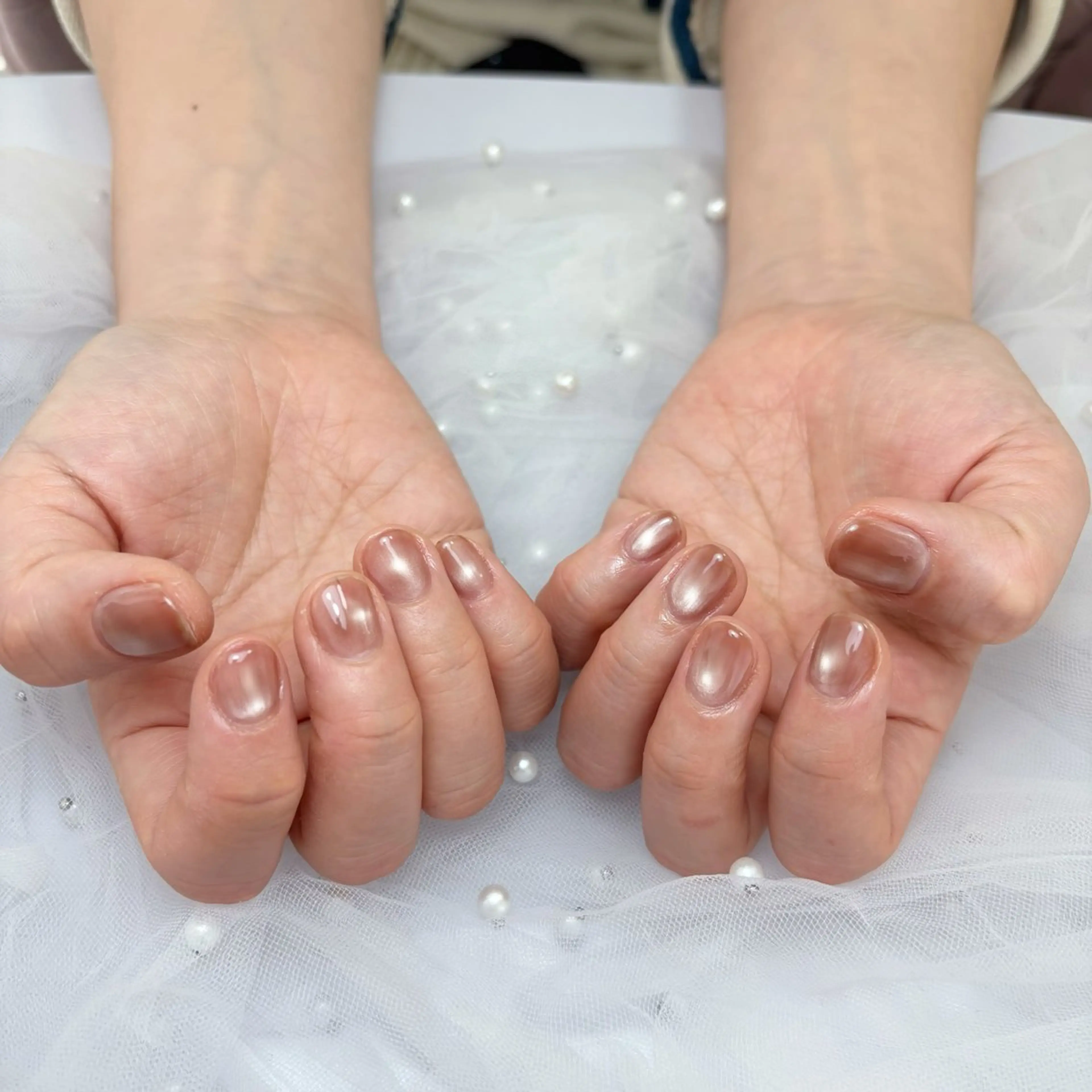 ネイル マグネットネイル マグネットワンカラー ワンカラーネイル ハンドネイル nail salon kohaku所属・nailsalon kohakuのネイルデザイン