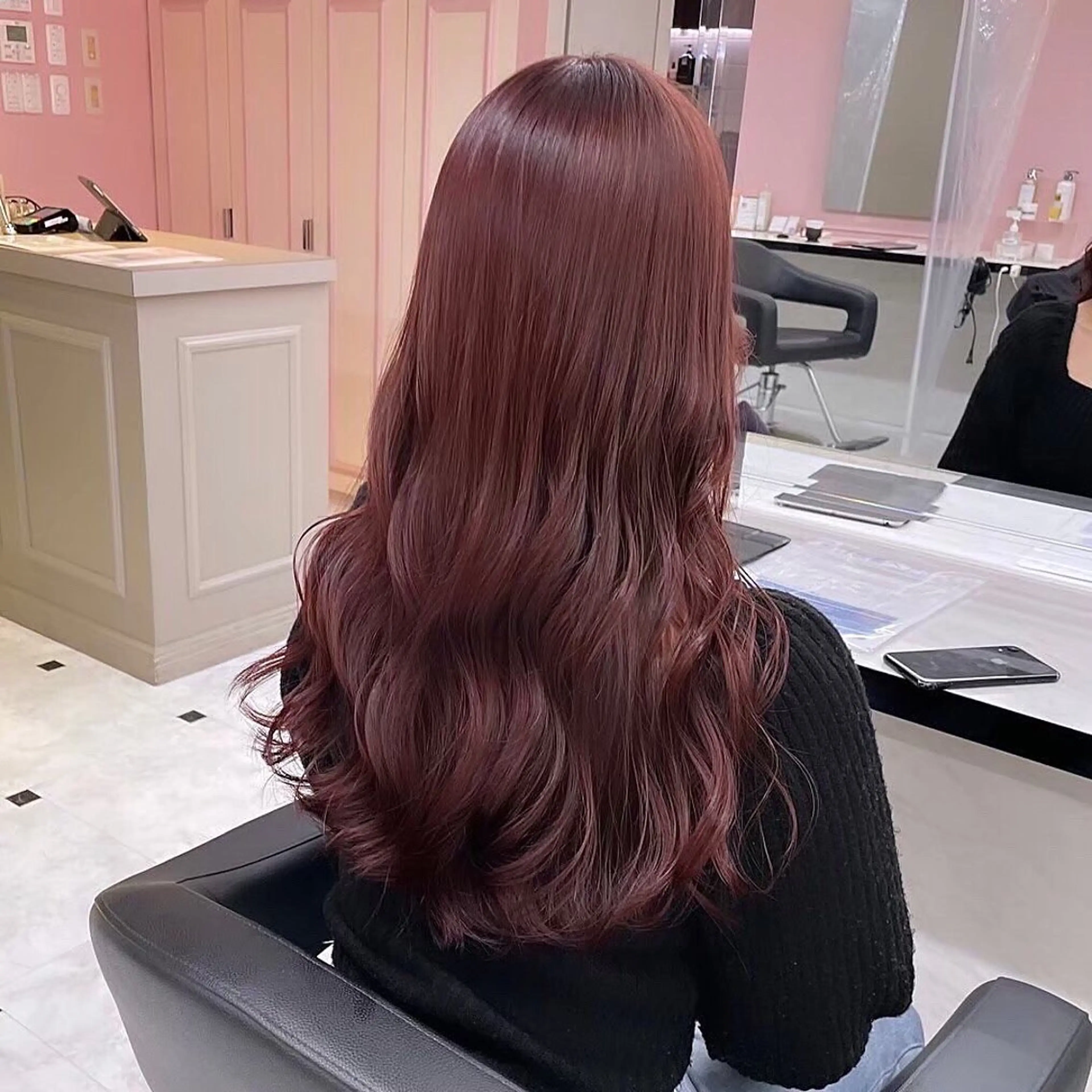 セミロング カラー ヘアアレンジ ヘアカラー ヘアセット 透明感/艶髪/💖 トレンドスタイル💖のヘアスタイル