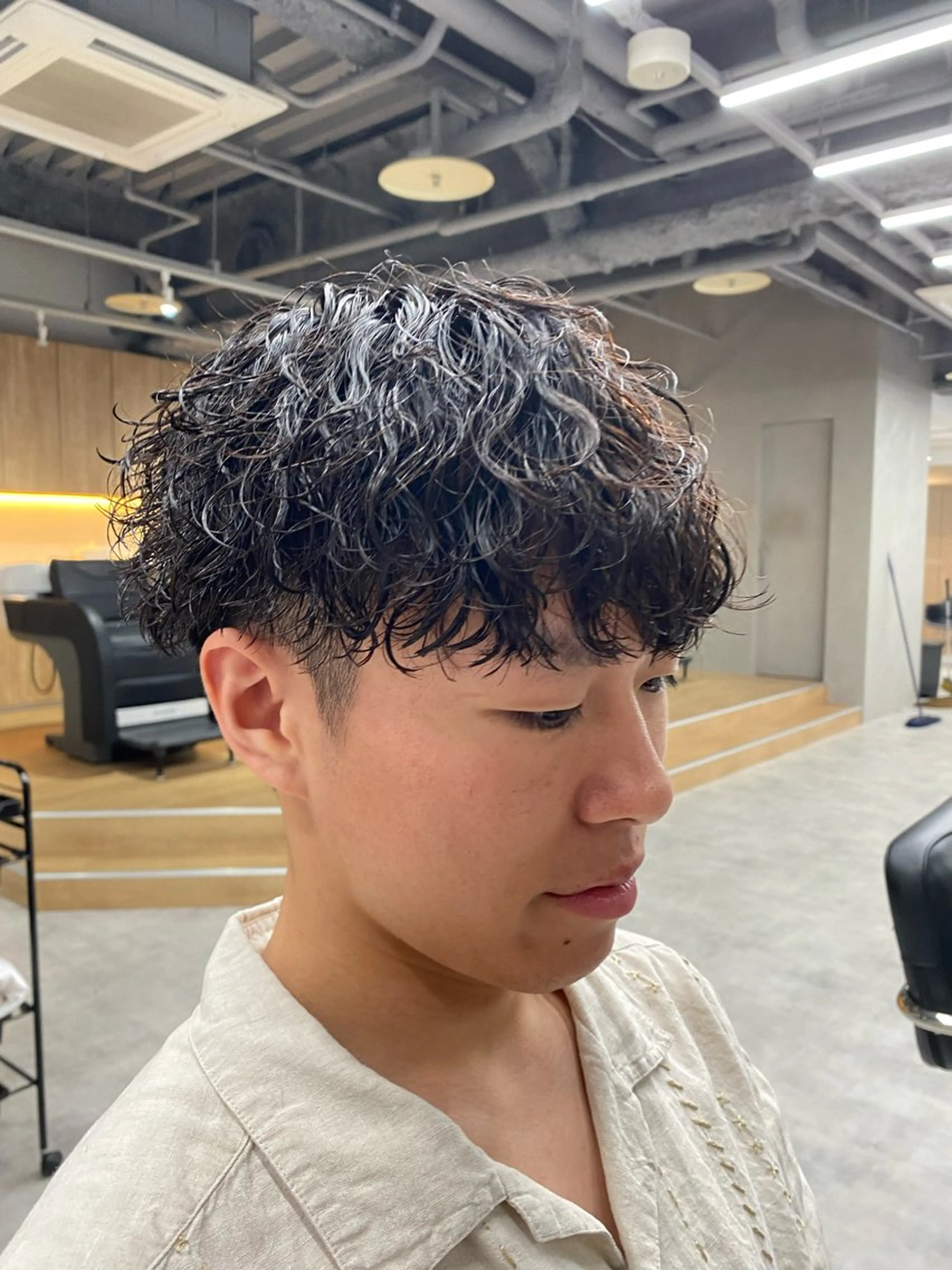 ショート パーマ メンズ メンズパーマ スパイキーショート ツイストスパイラルパーマ 波巻きパーマ ショートヘア 波巻きスパイラル🌀 新潟/万代/山下優のヘアスタイル
