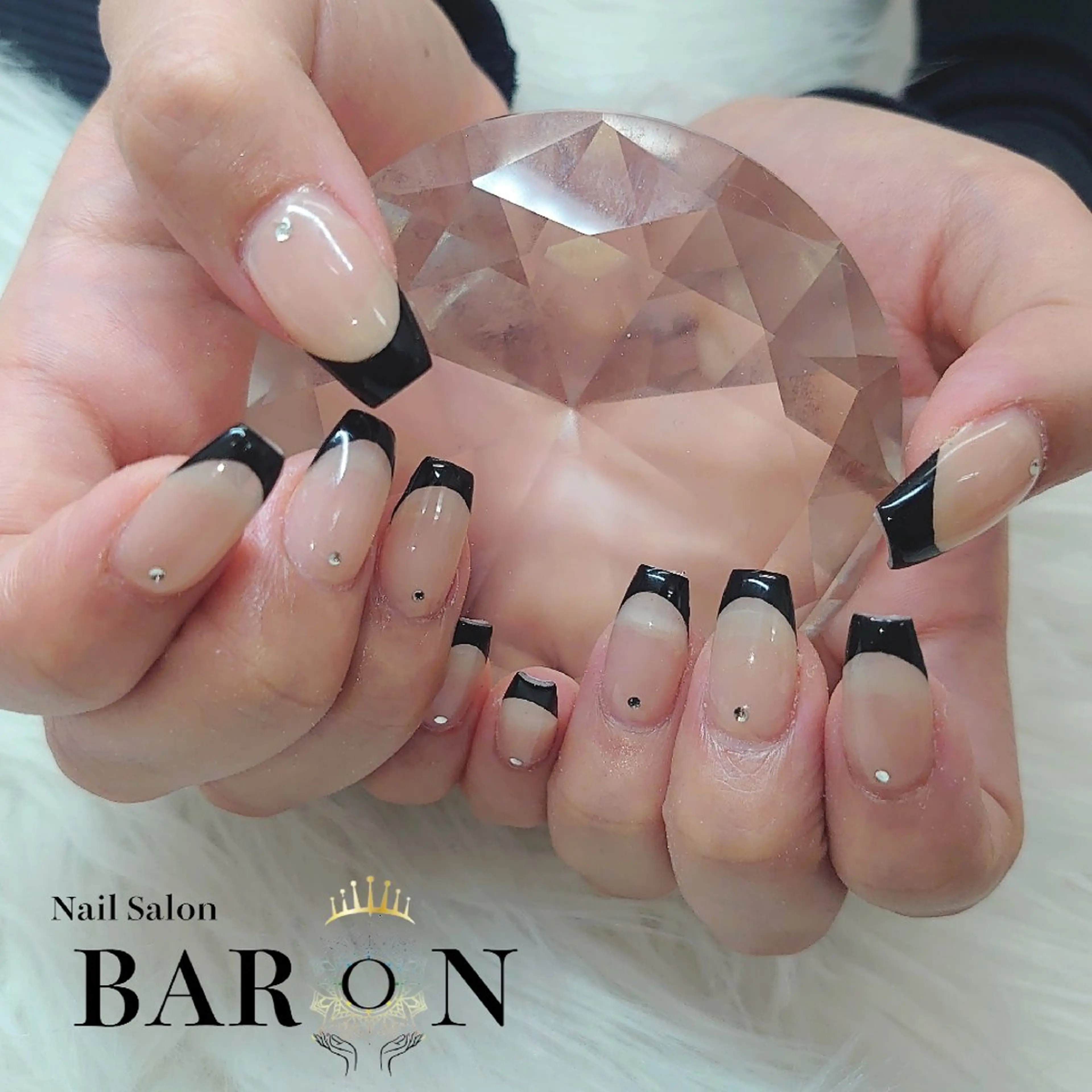 ネイル フレンチネイル スカルプネイル ♛BARON♛ AOIのネイルデザイン