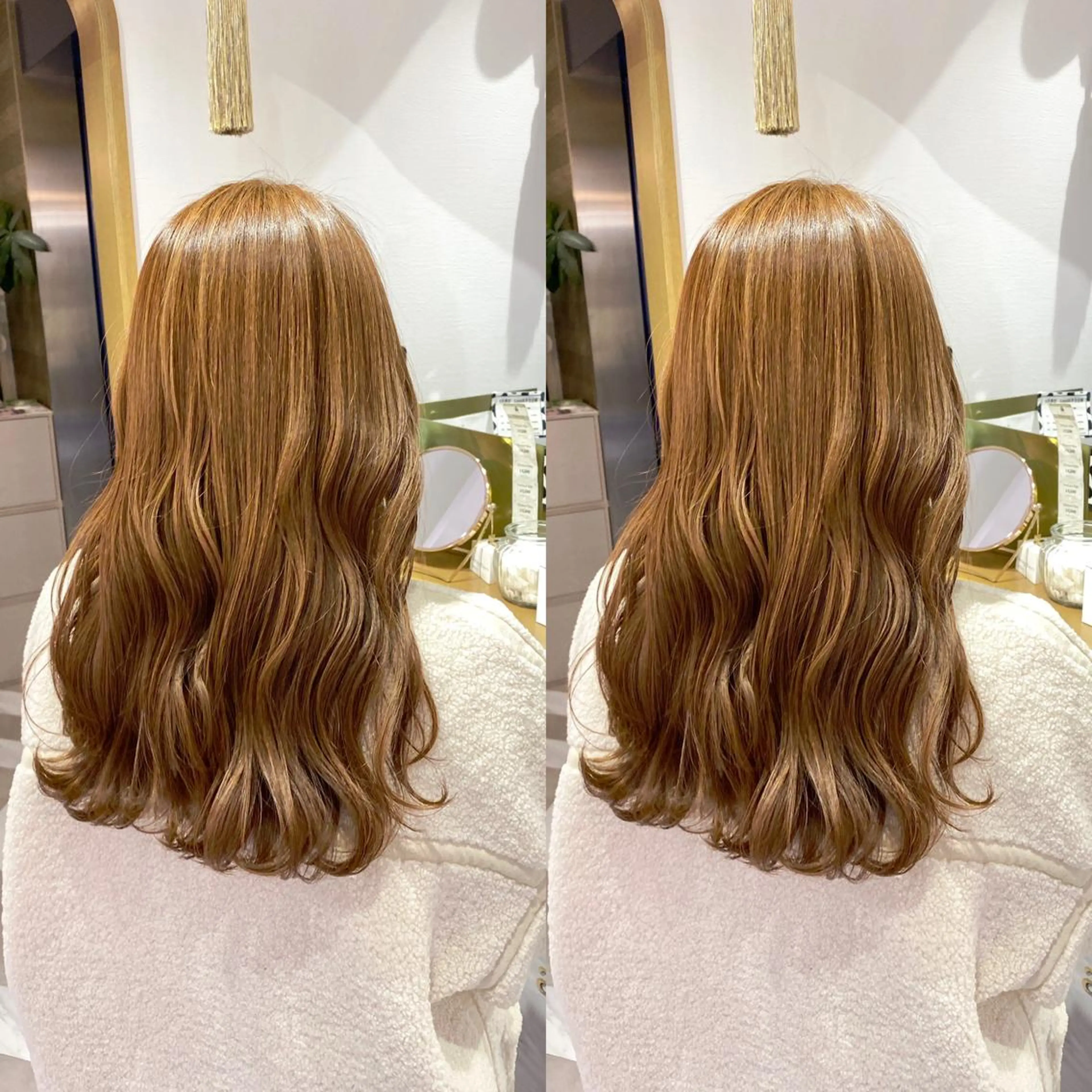 セミロング カット ヘアカラー トリートメント レイヤーカット /透明感カラー西田のヘアスタイル