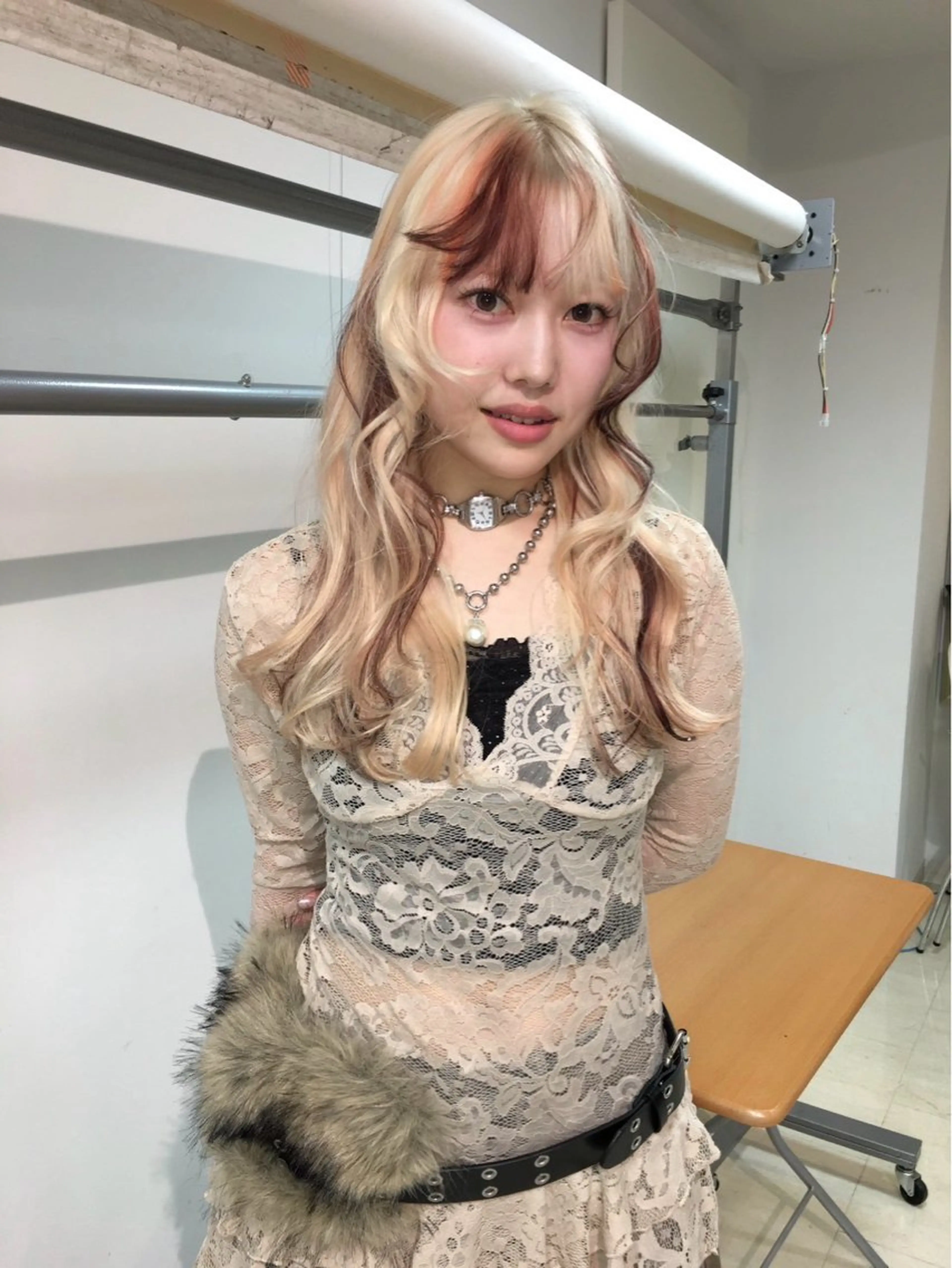 ロング カラー カット ヘアカラー キタ リオナのヘアスタイル