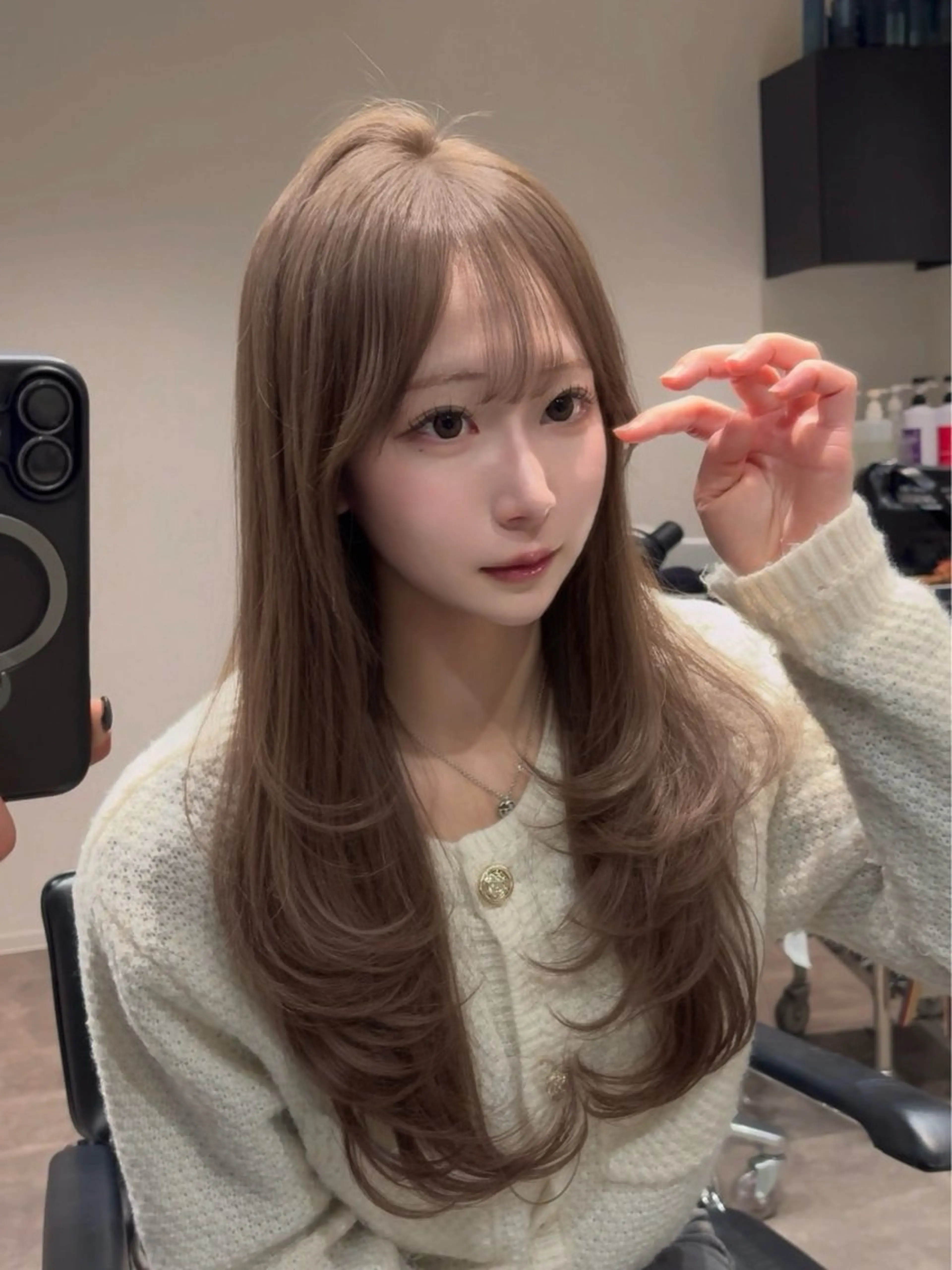 【💎2月限定/大人可愛いスタイル💎】リフトレイヤーカット＆透明感ケアカラー＆premium TR✨の写真