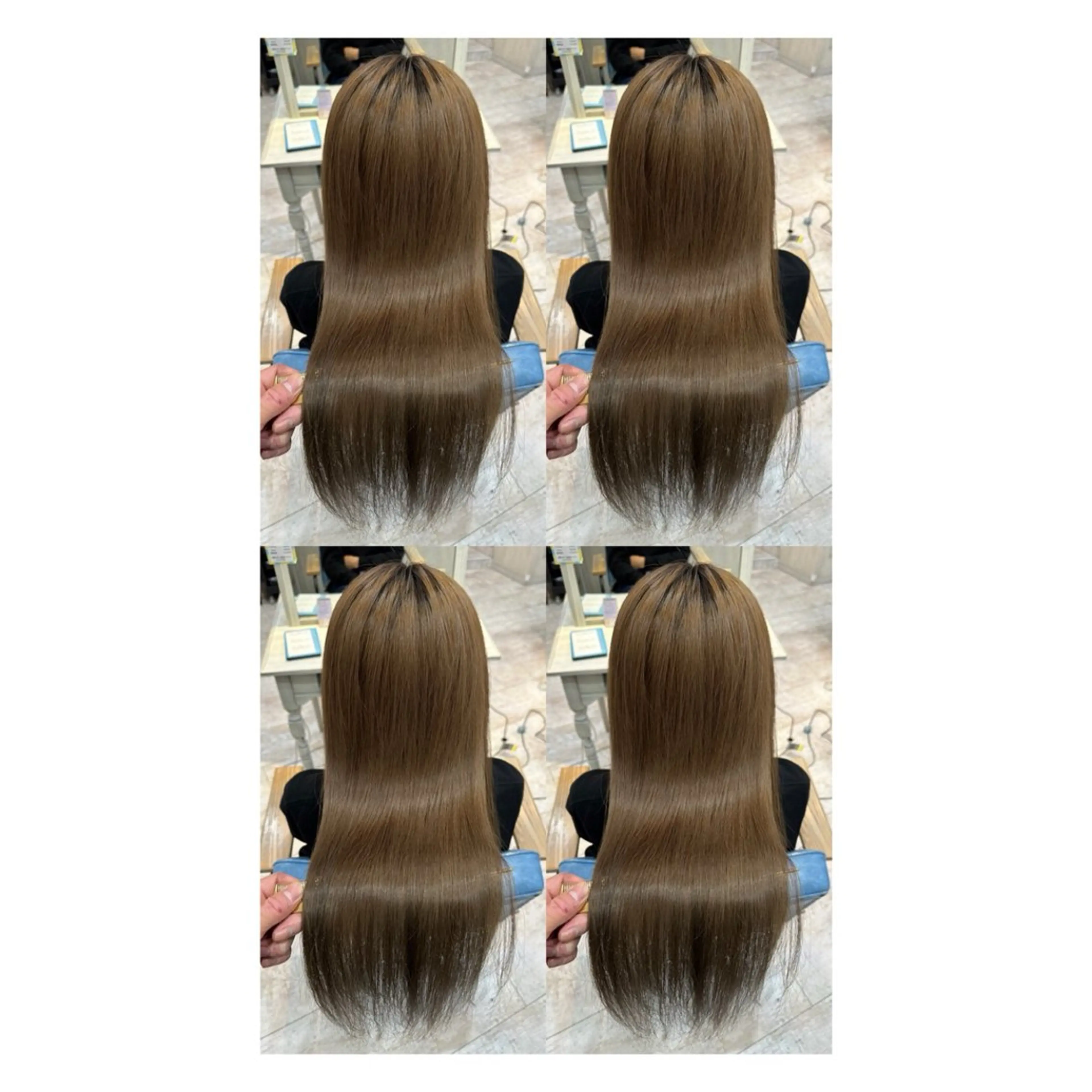 ロング カラー 透明感カラー 髪質改善 縮毛矯正 トリートメント カット ヘアカラー トリートメント 店長✨レイヤー✖️ 髪質改善✖️韓国ヘアのヘアスタイル